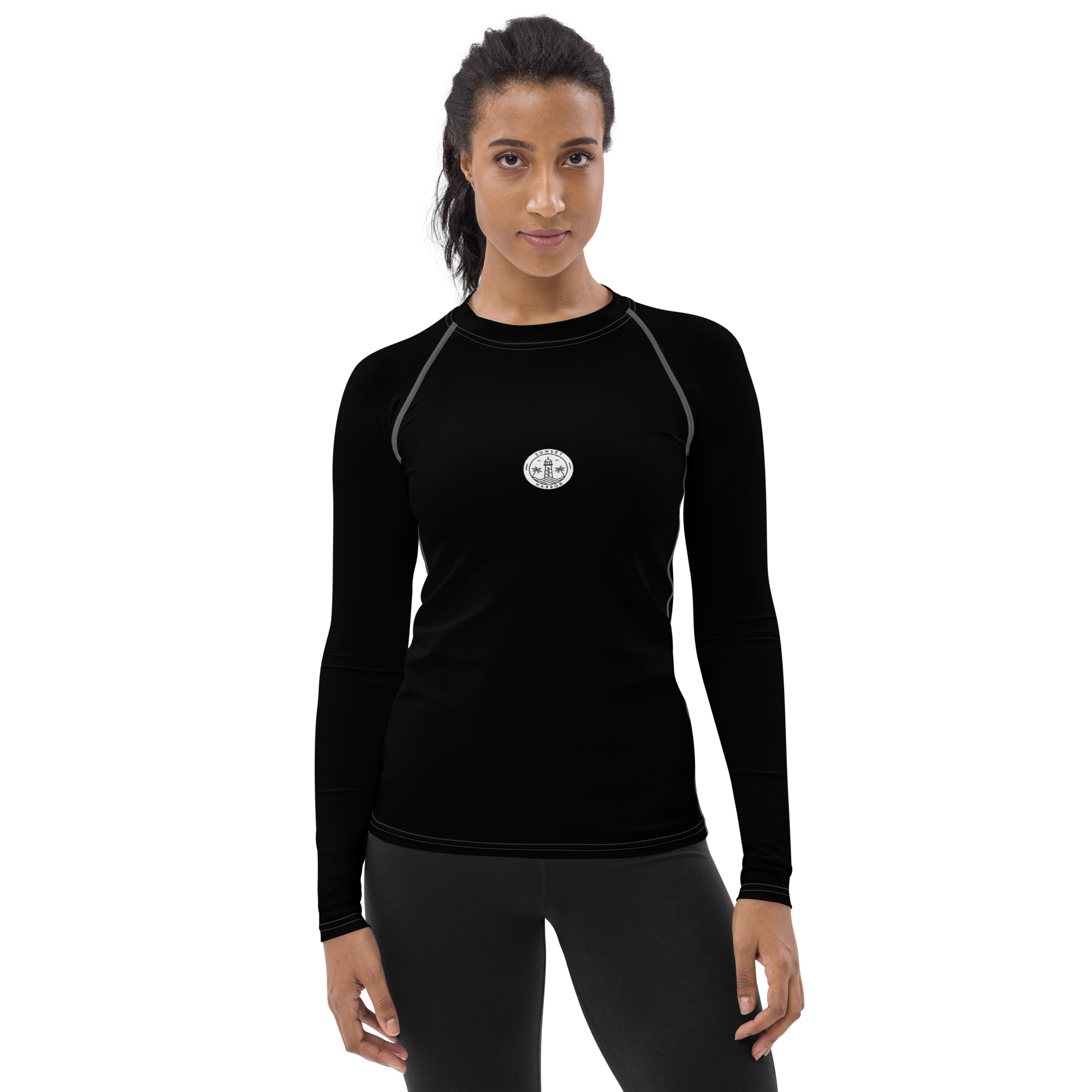 Women's Rash Guard - Harbor Black