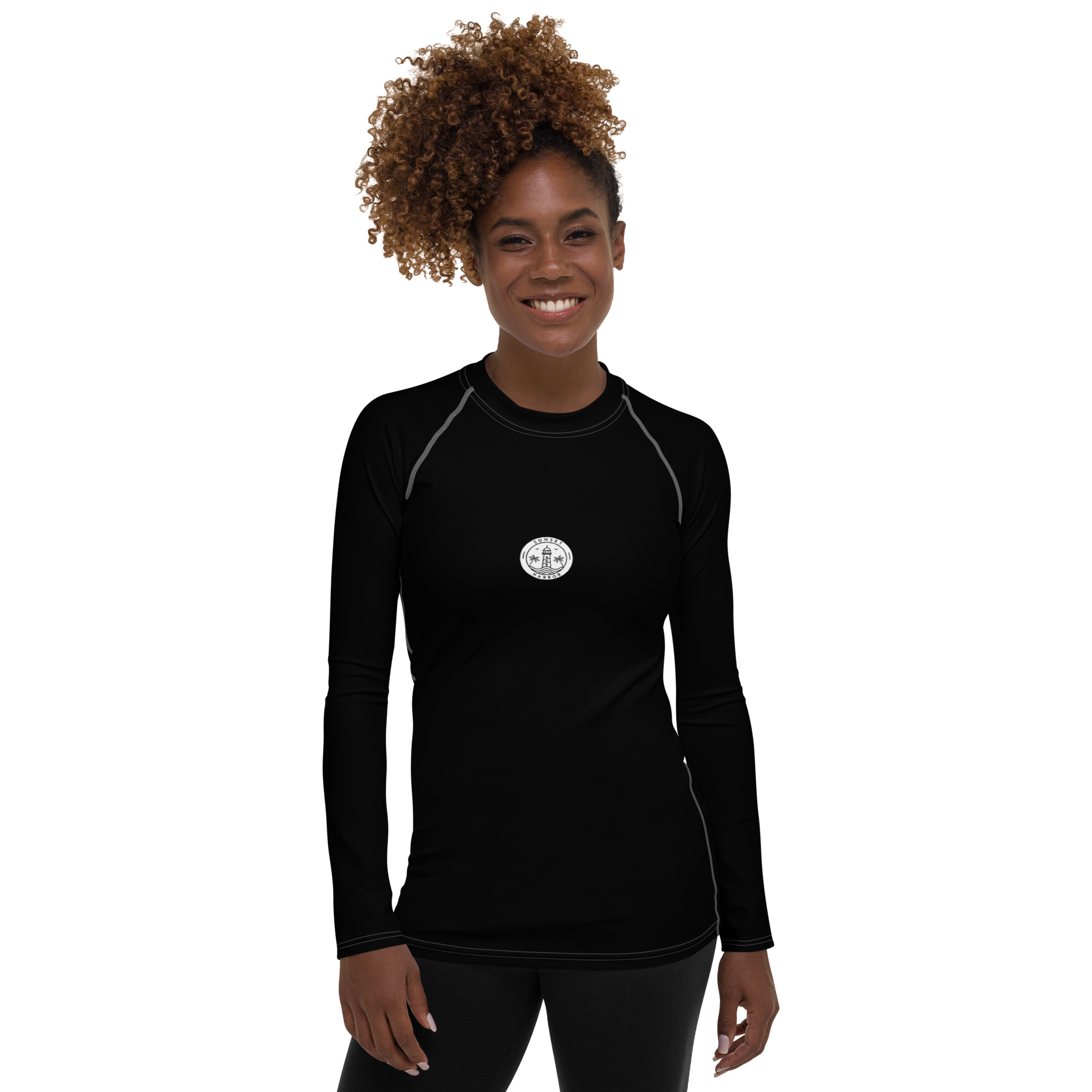 Women's Rash Guard - Harbor Black