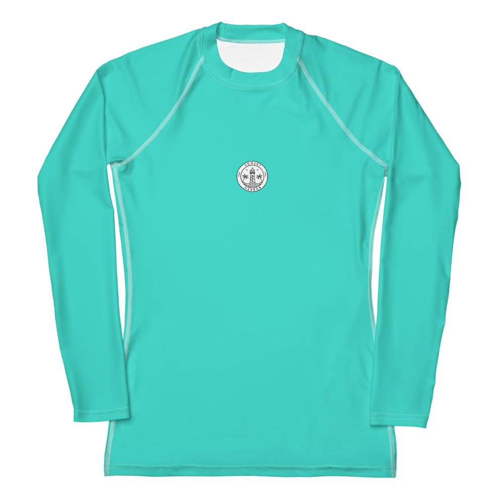 Women's Rash Guard - Lagoon Turquoise