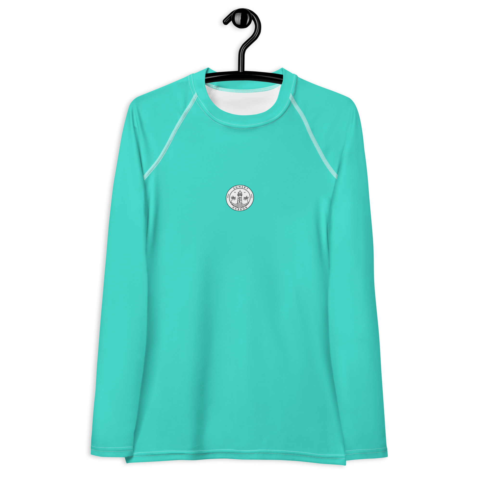 Women's Rash Guard - Lagoon Turquoise