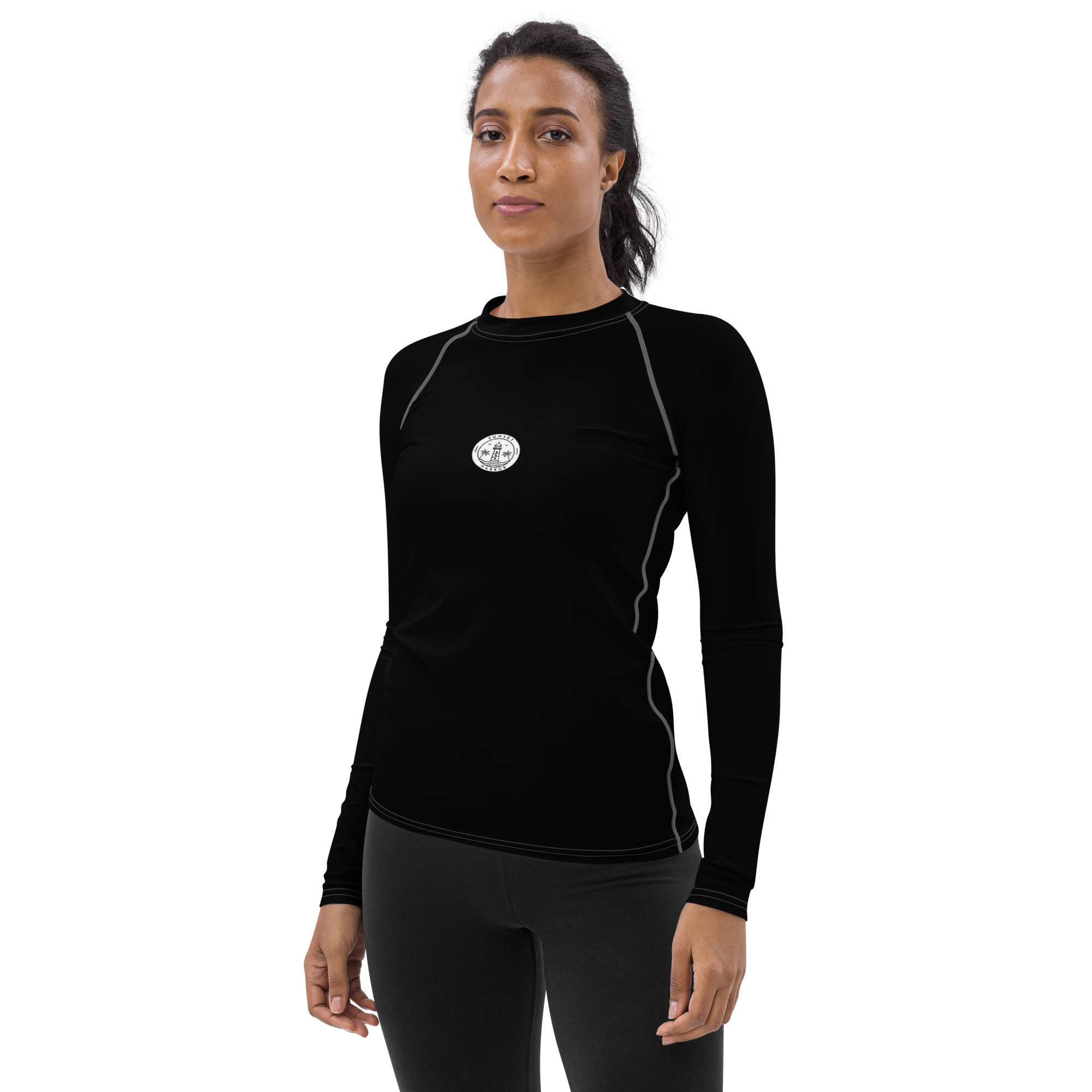 Women's Rash Guard - Harbor Black