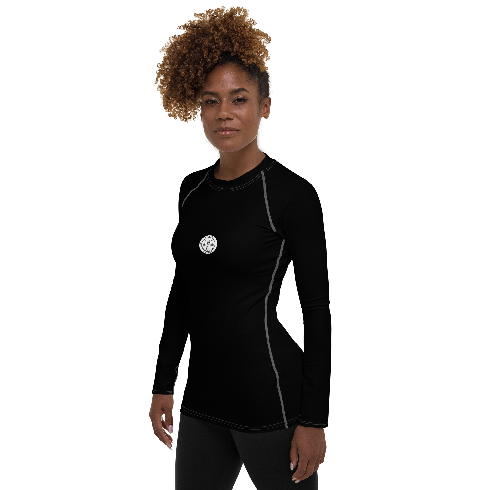 Women's Rash Guard - Harbor Black