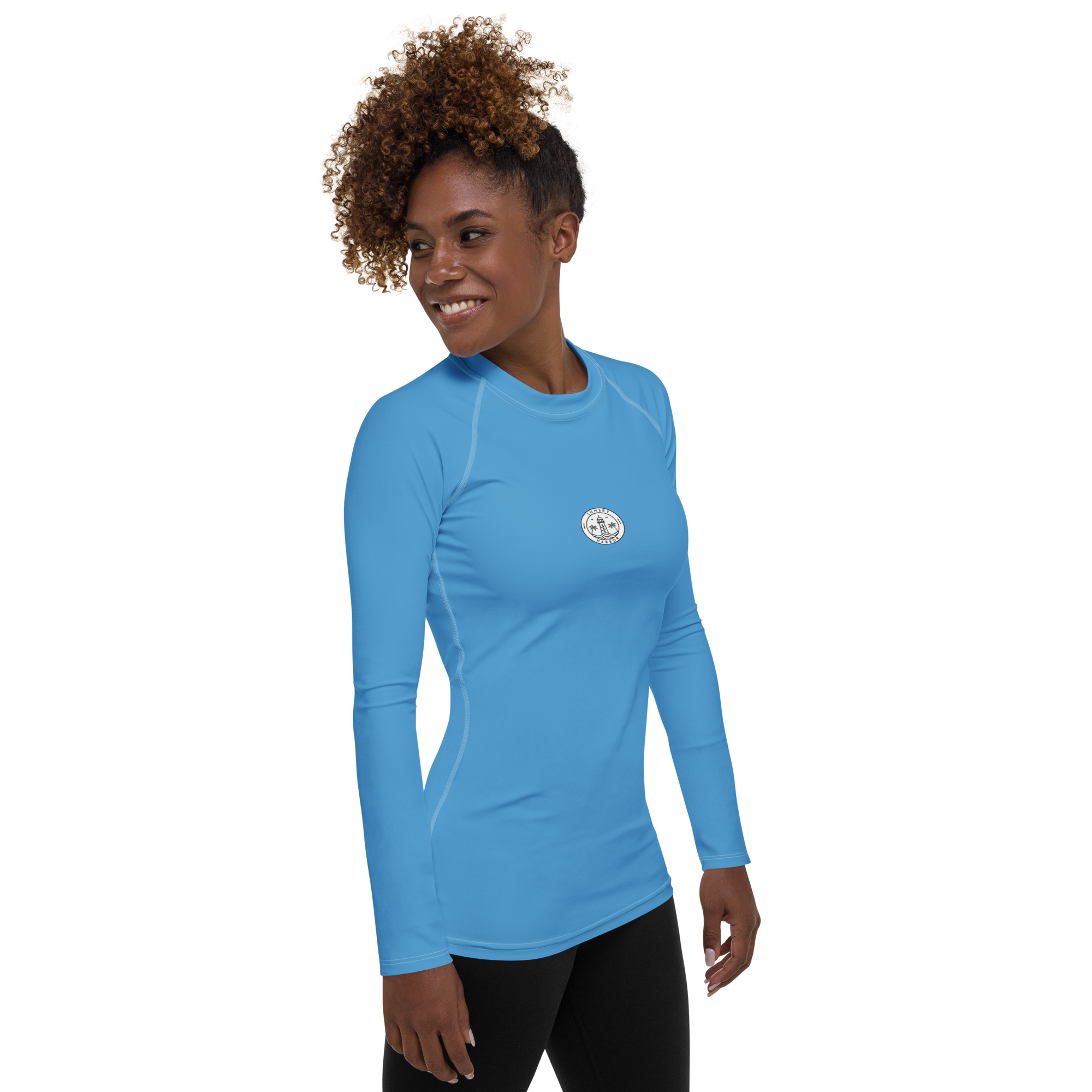 Camiseta de protección contra erupciones para mujer - Azul océano