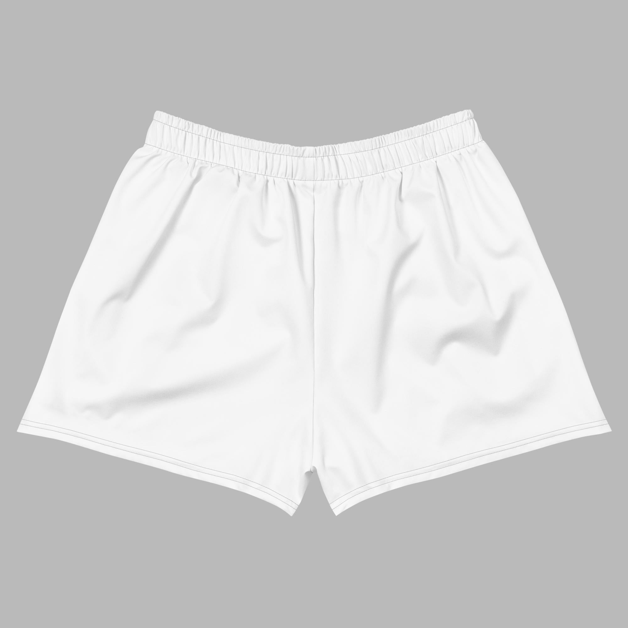 Women's Athletic Short Shorts - White - Sunset Harbor Clothing