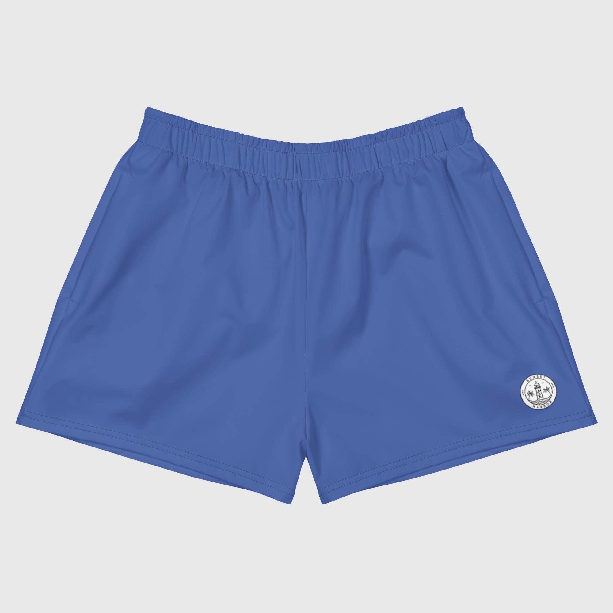 Women's Athletic Short Shorts - Mariner Blue