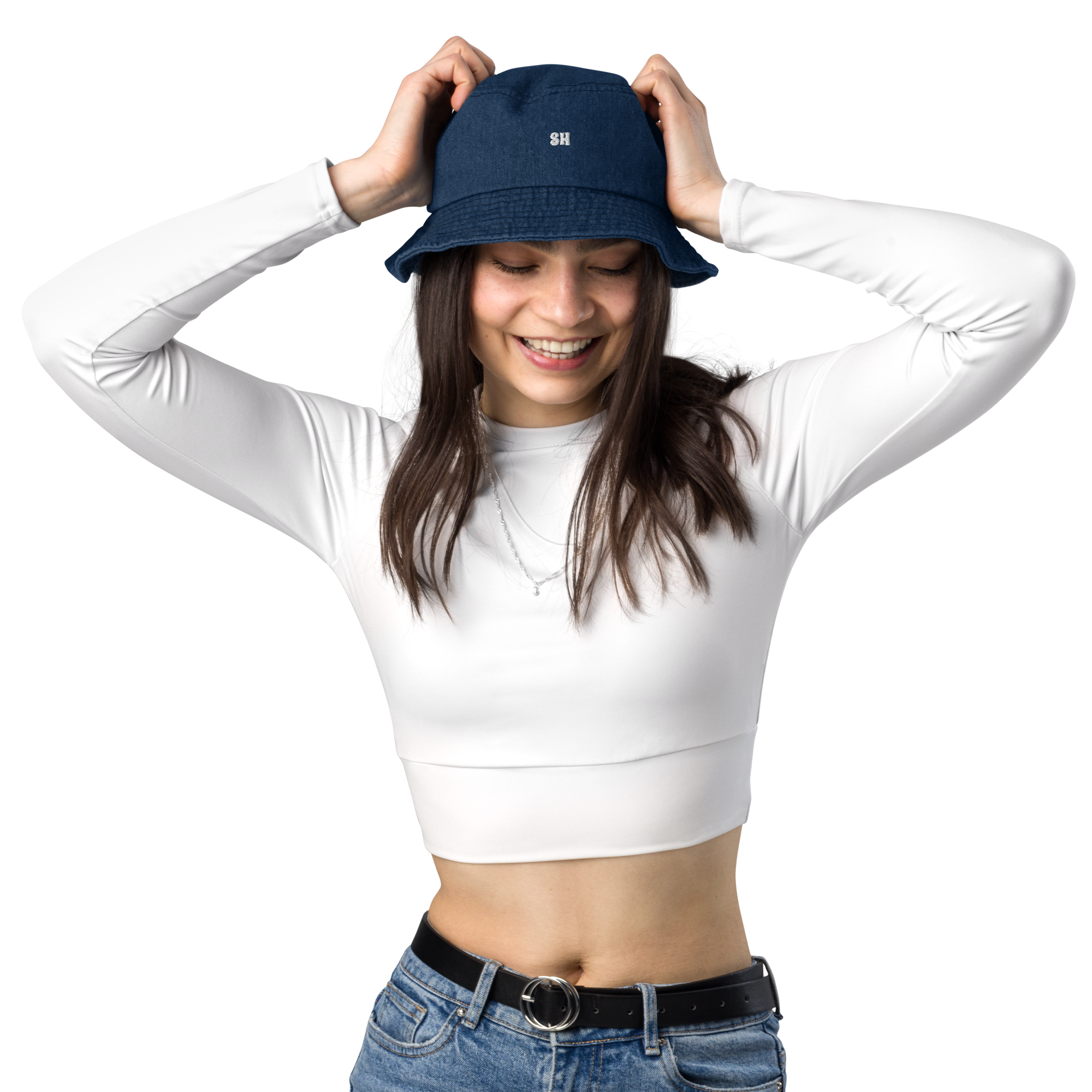 Denim bucket hat