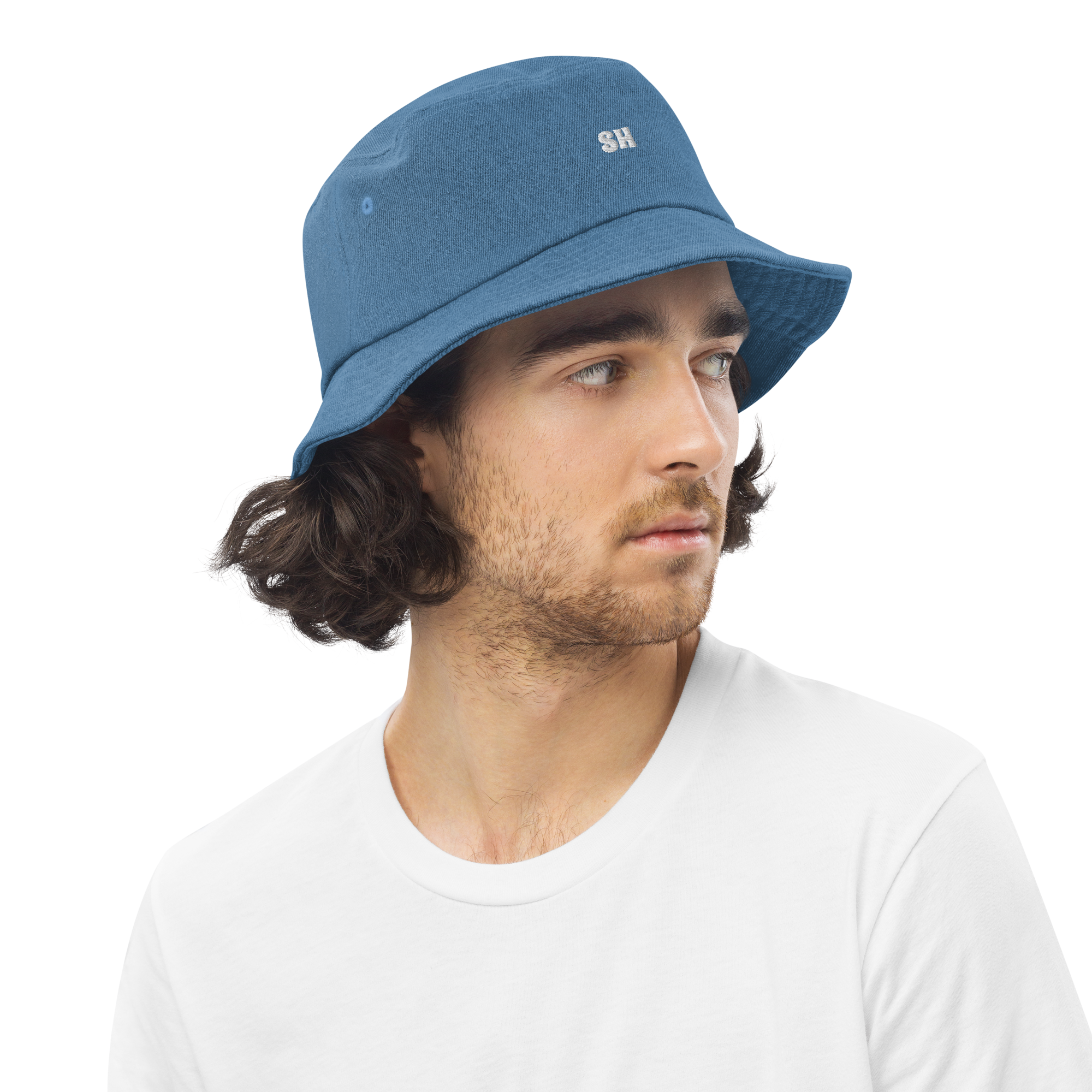 Denim bucket hat