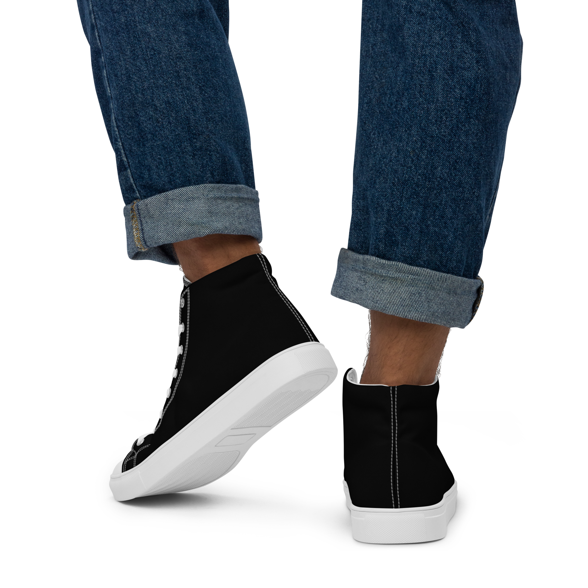 Men’s high top canvas shoes - Harbor Black