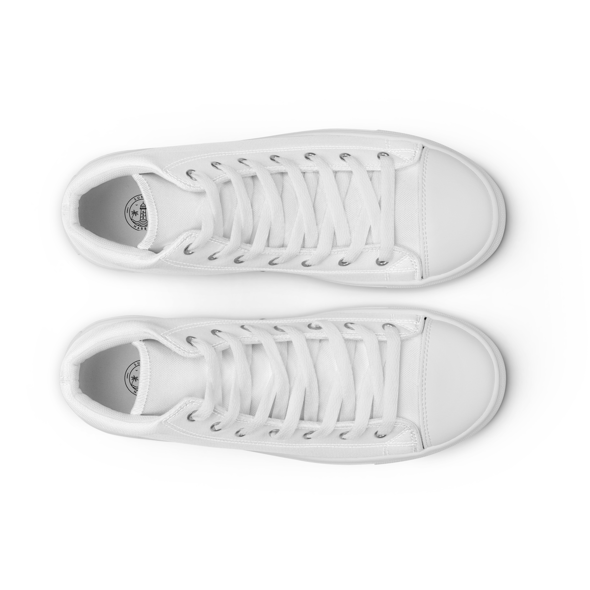 Men’s high top canvas shoes - Seashell White