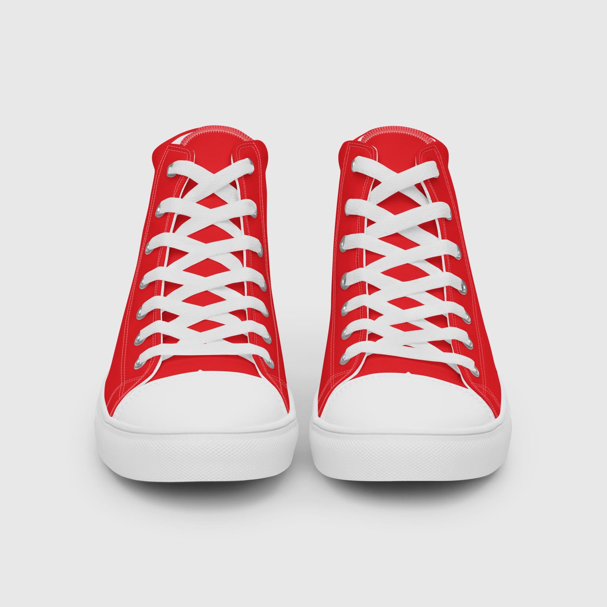 Men’s high top canvas shoes - Red