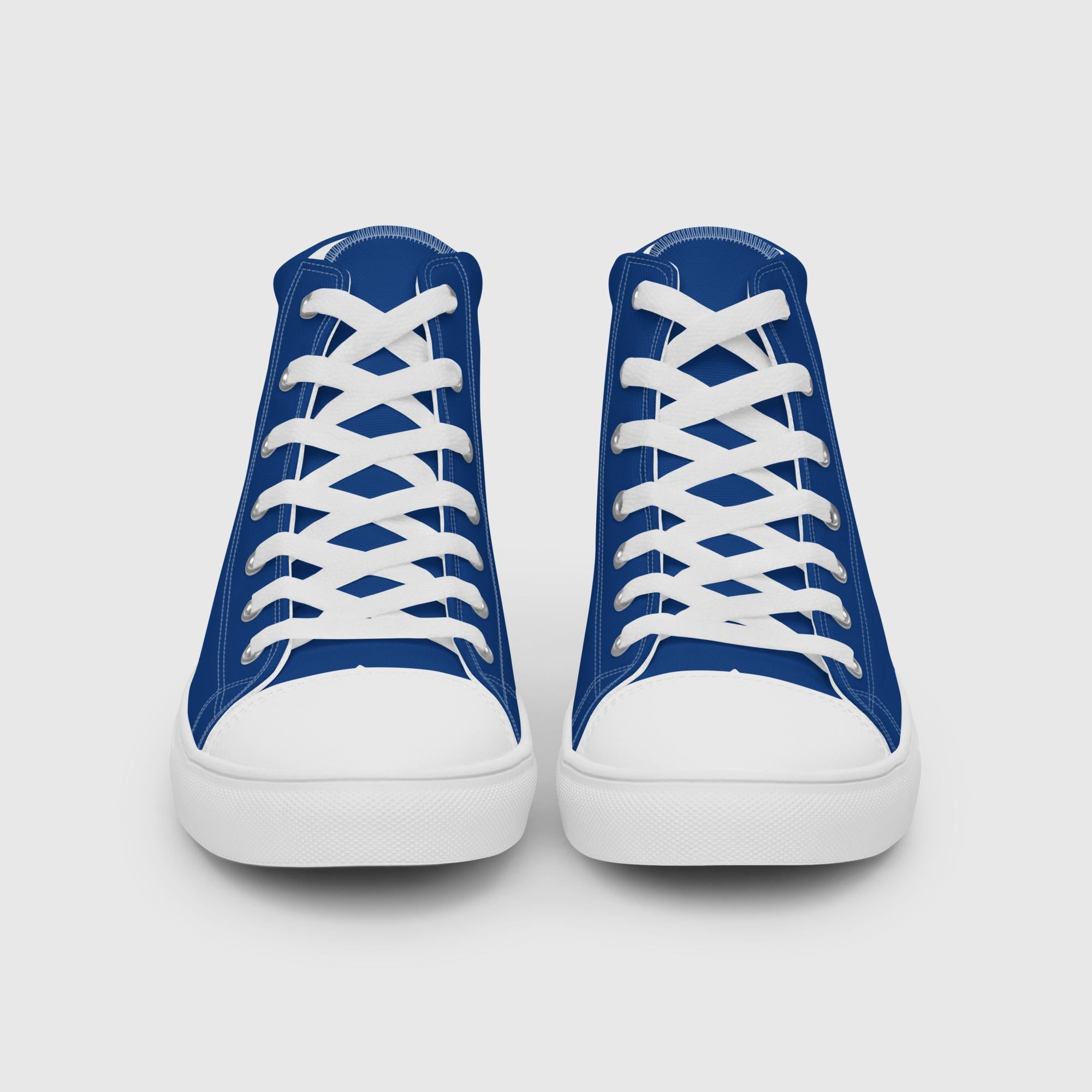 Men’s high top canvas shoes - Blue