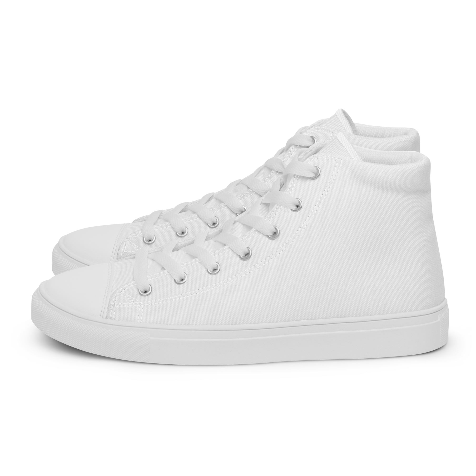 Men’s high top canvas shoes - Seashell White