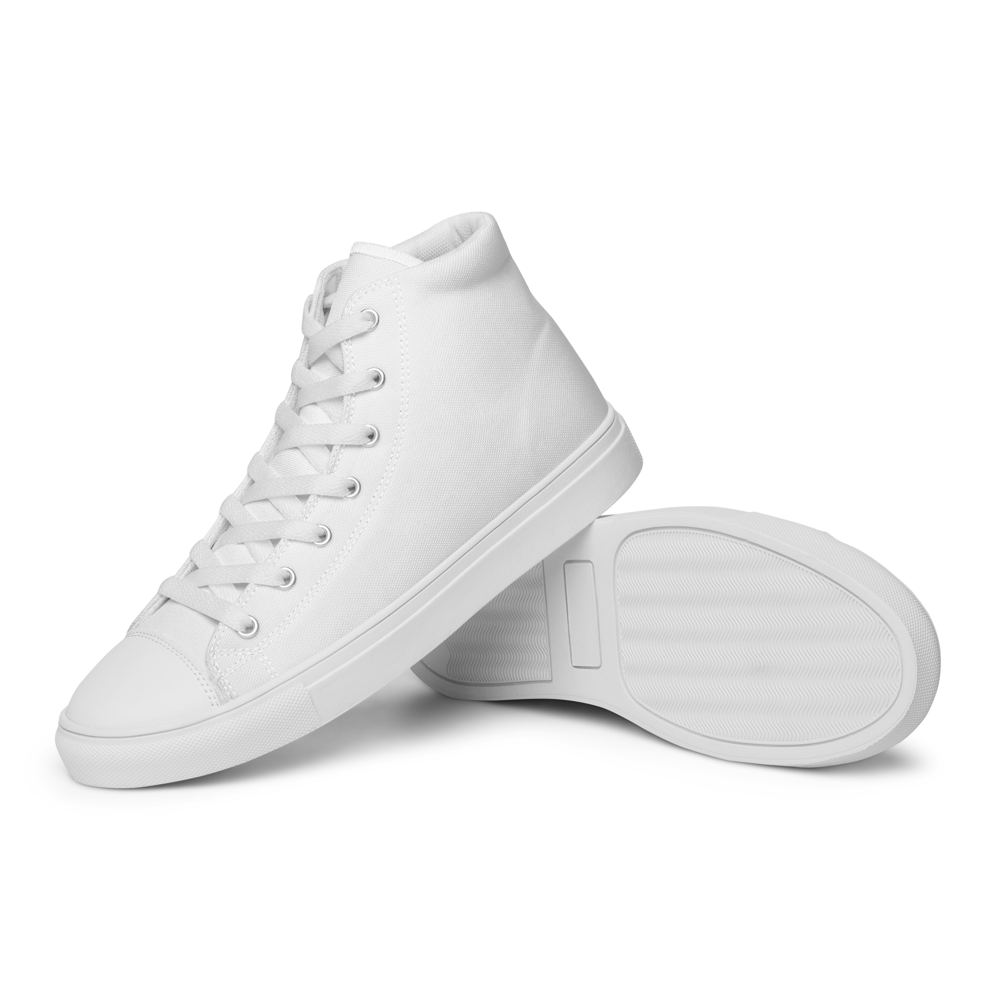 Men’s high top canvas shoes - Seashell White