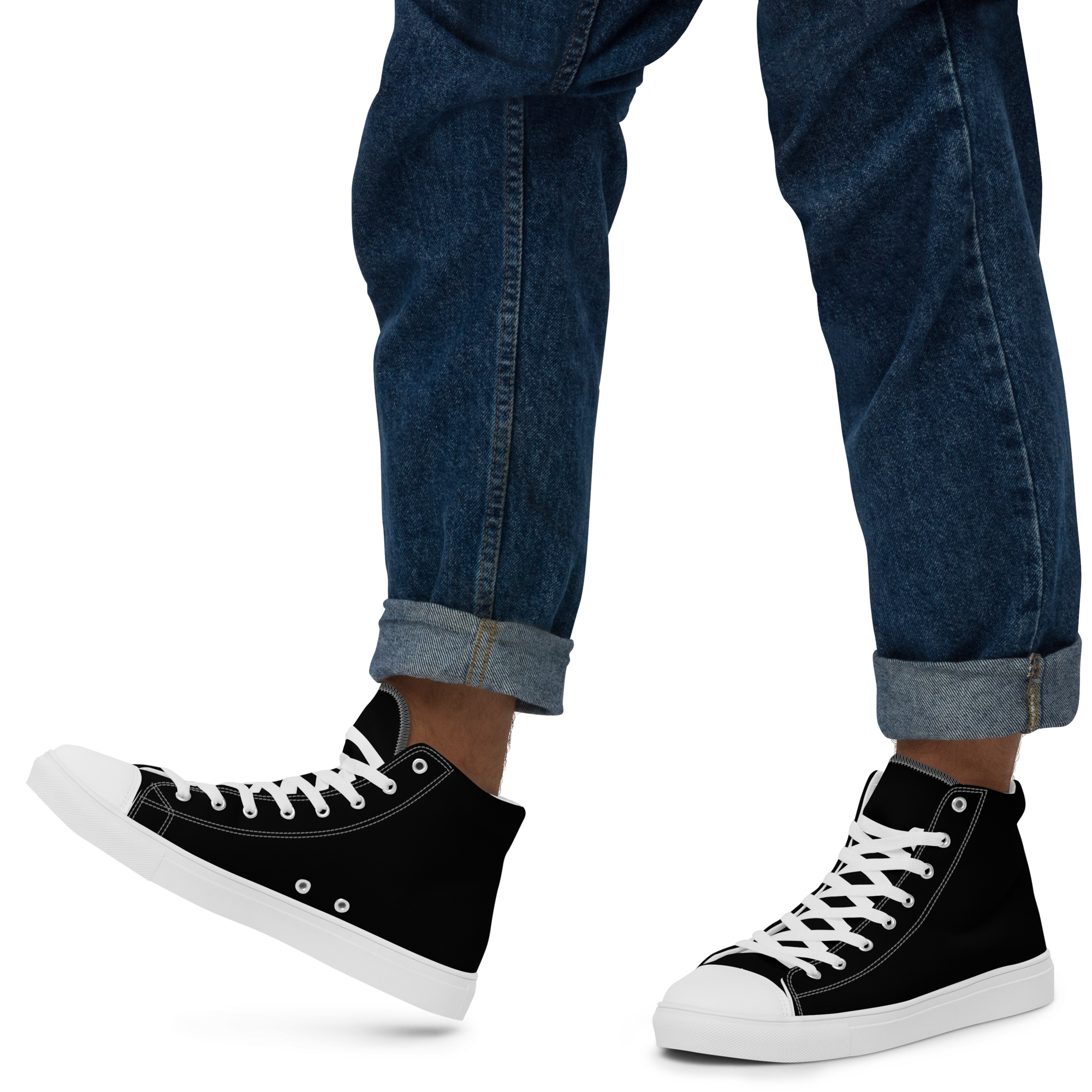 Men’s high top canvas shoes - Harbor Black