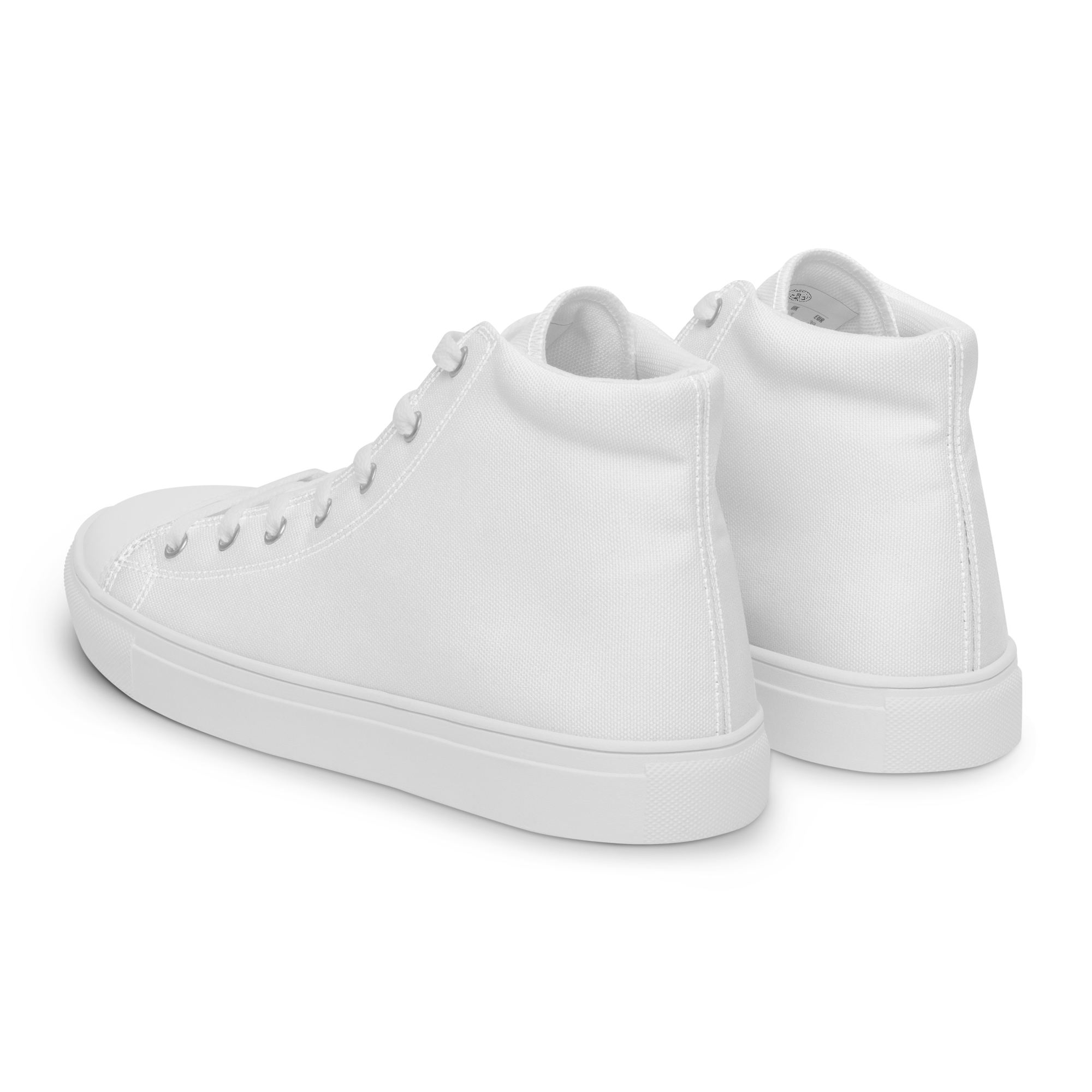 Men’s high top canvas shoes - Seashell White