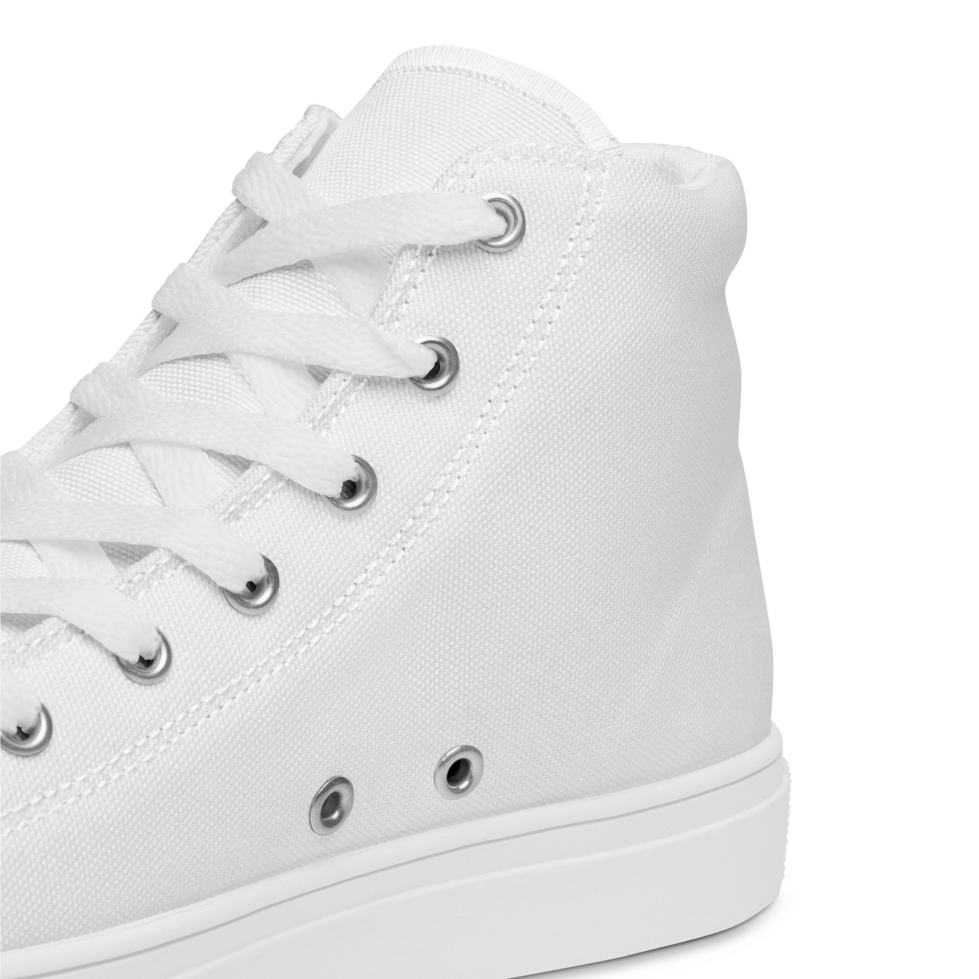 Men’s high top canvas shoes - Seashell White