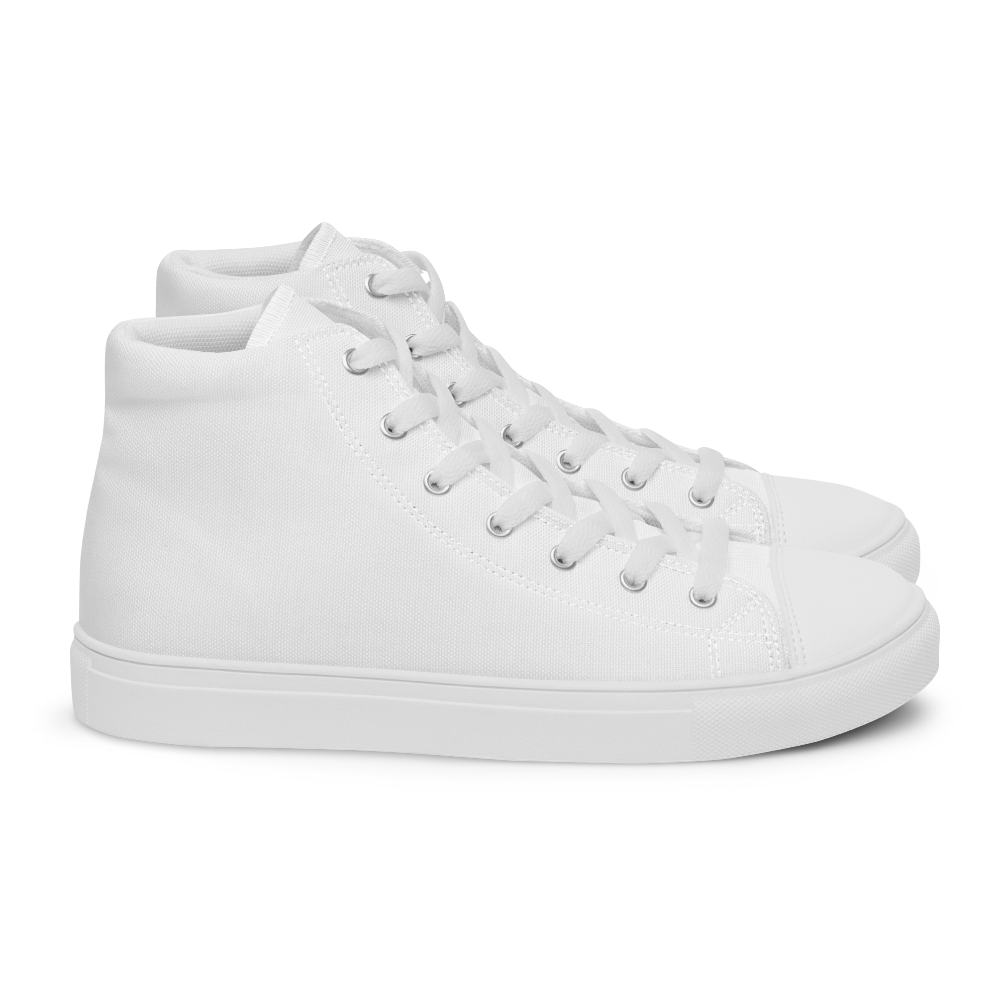 Men’s high top canvas shoes - Seashell White