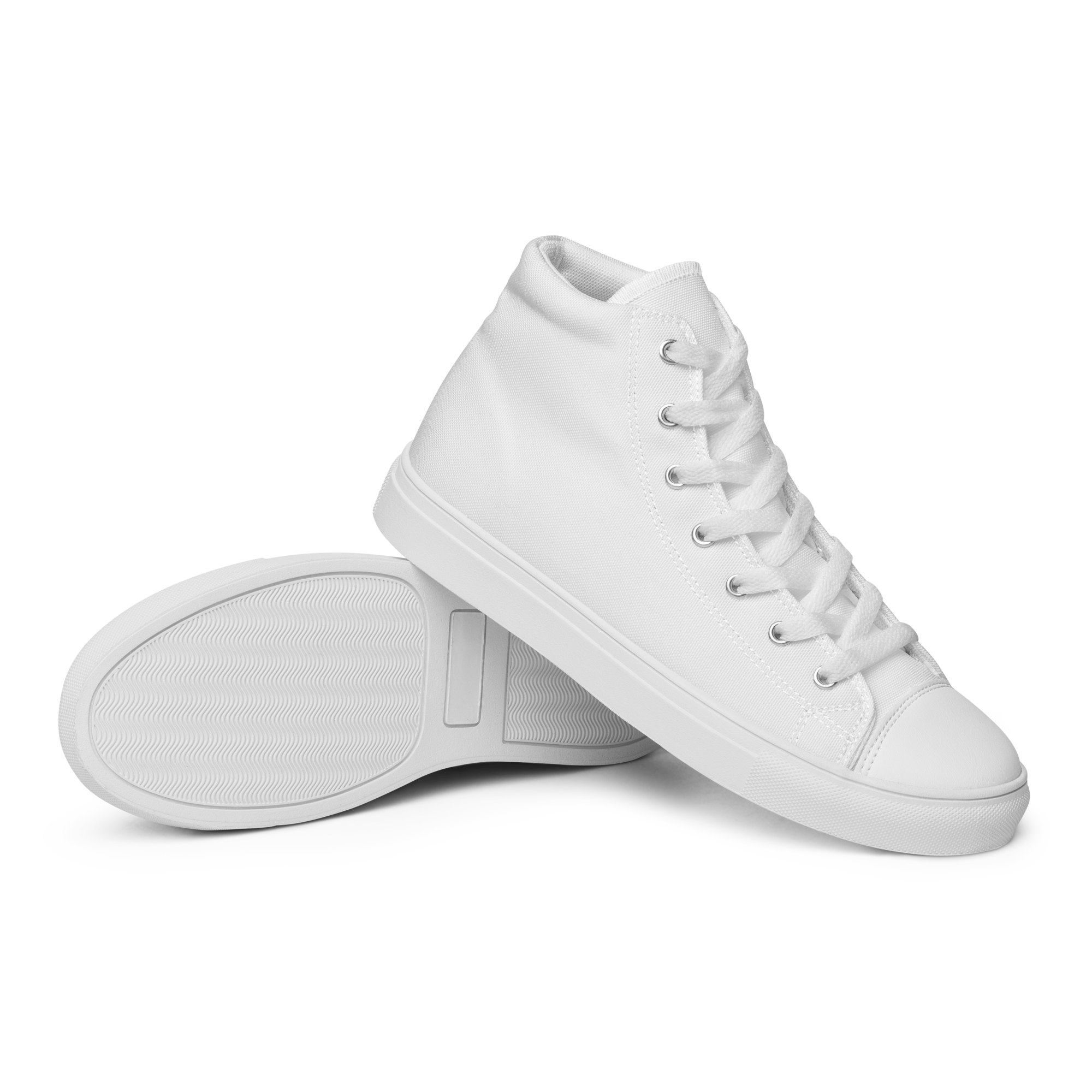 Men’s high top canvas shoes - Seashell White