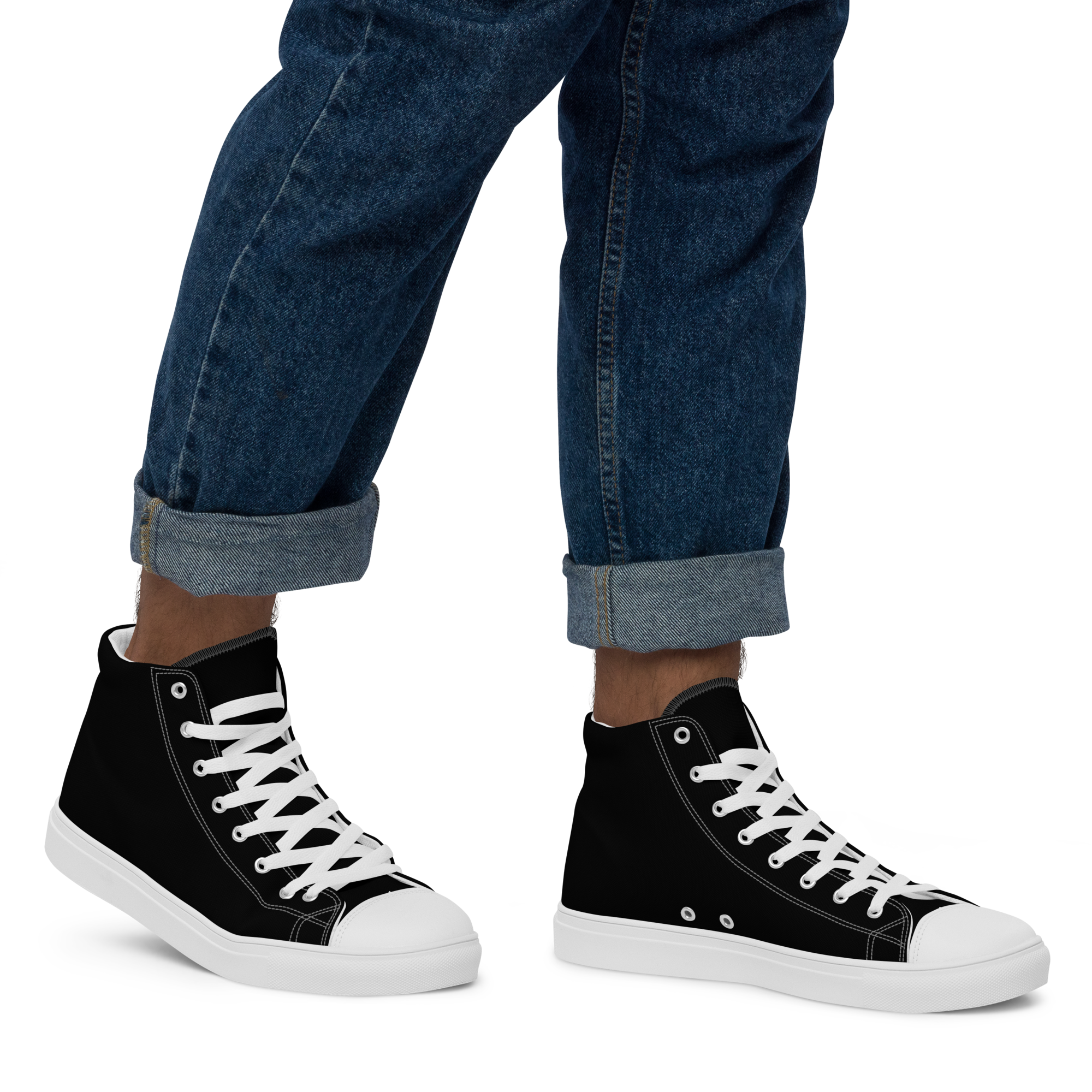 Men’s high top canvas shoes - Harbor Black