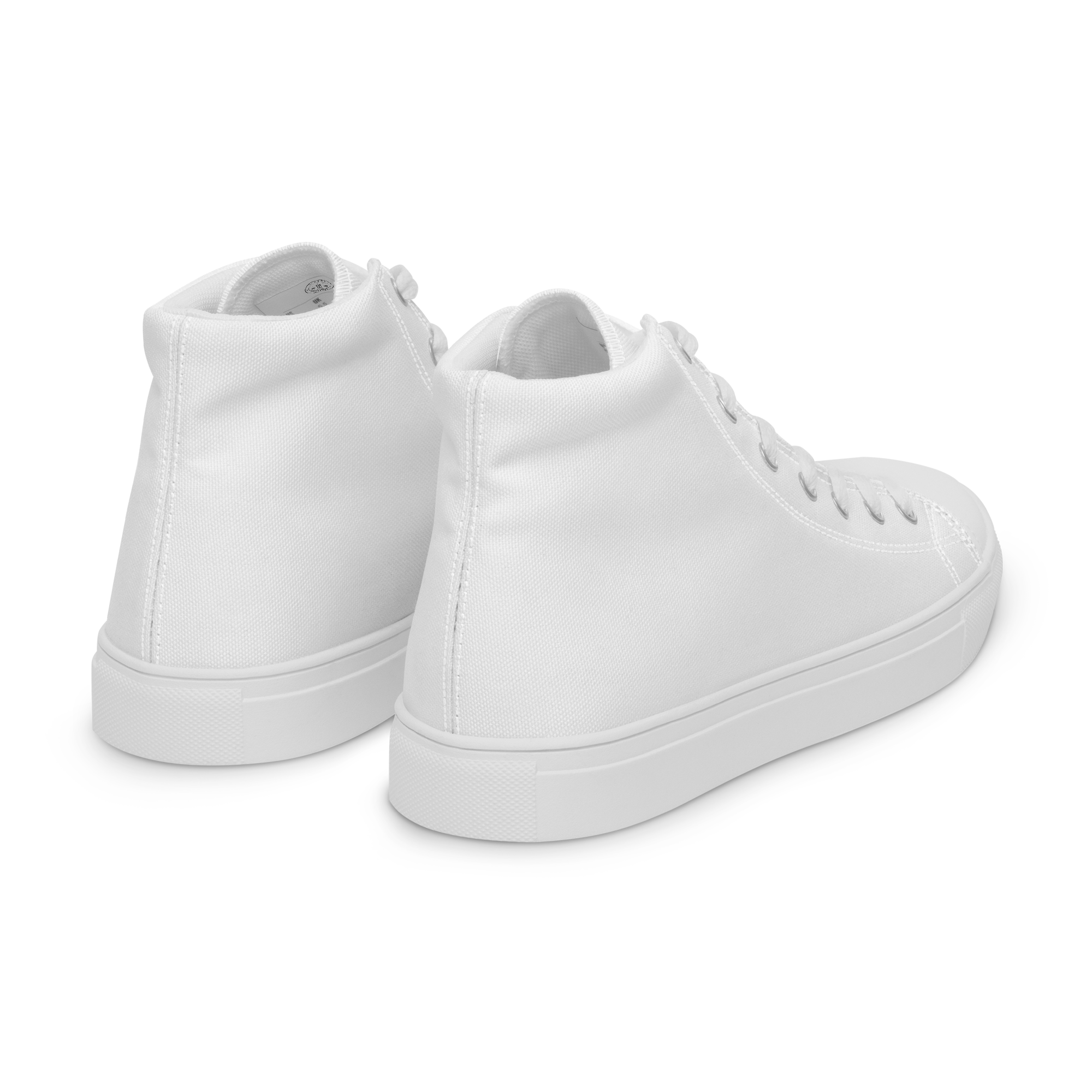 Men’s high top canvas shoes - Seashell White