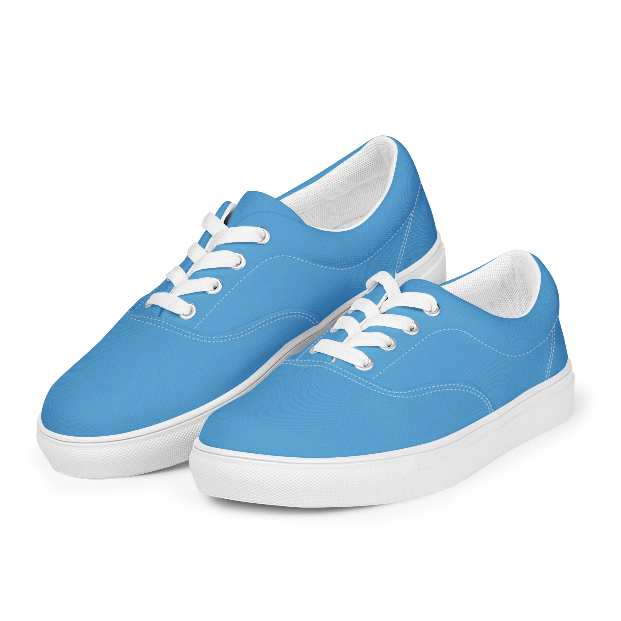 Men’s lace-up canvas shoes - Ocean Blue