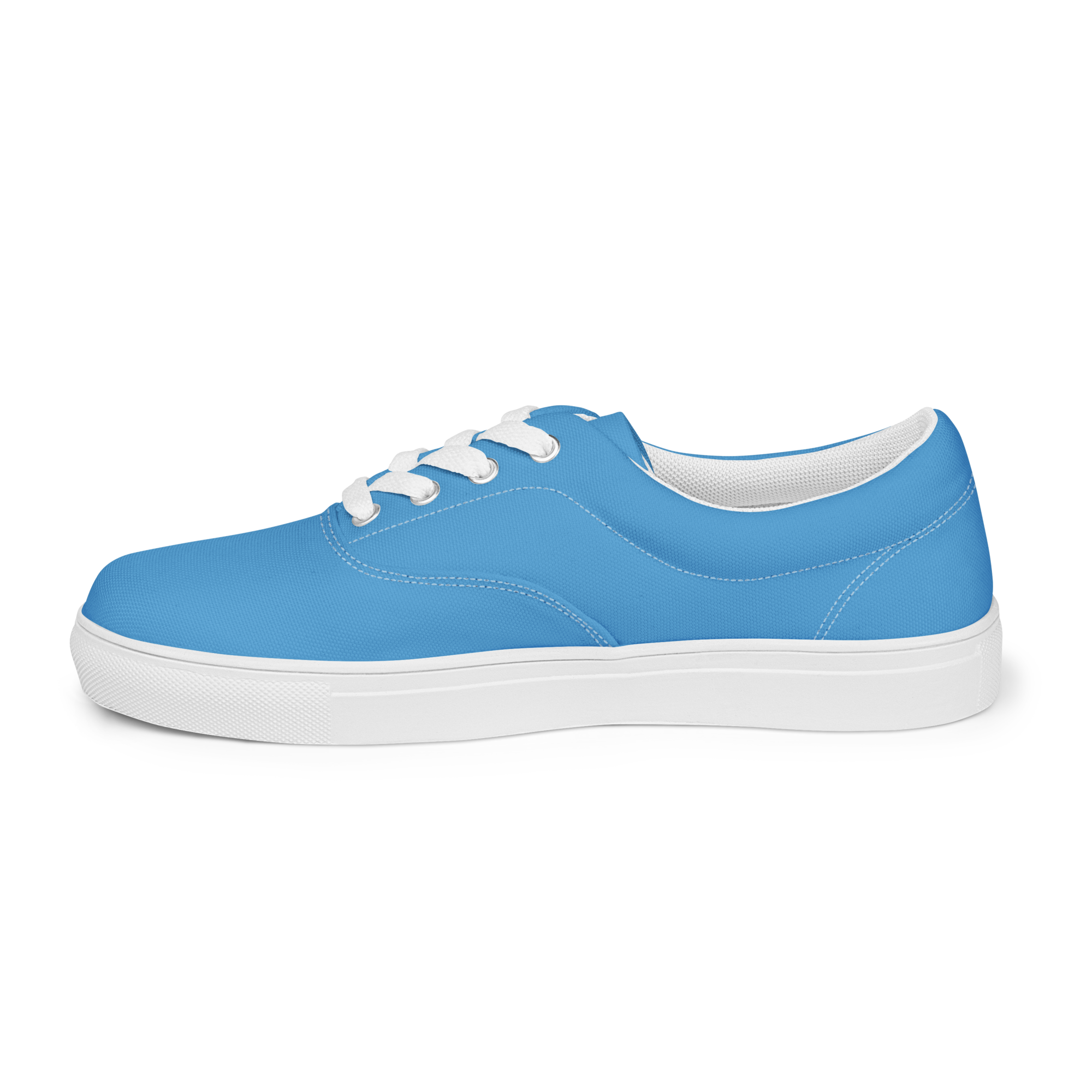 Men’s lace-up canvas shoes - Ocean Blue