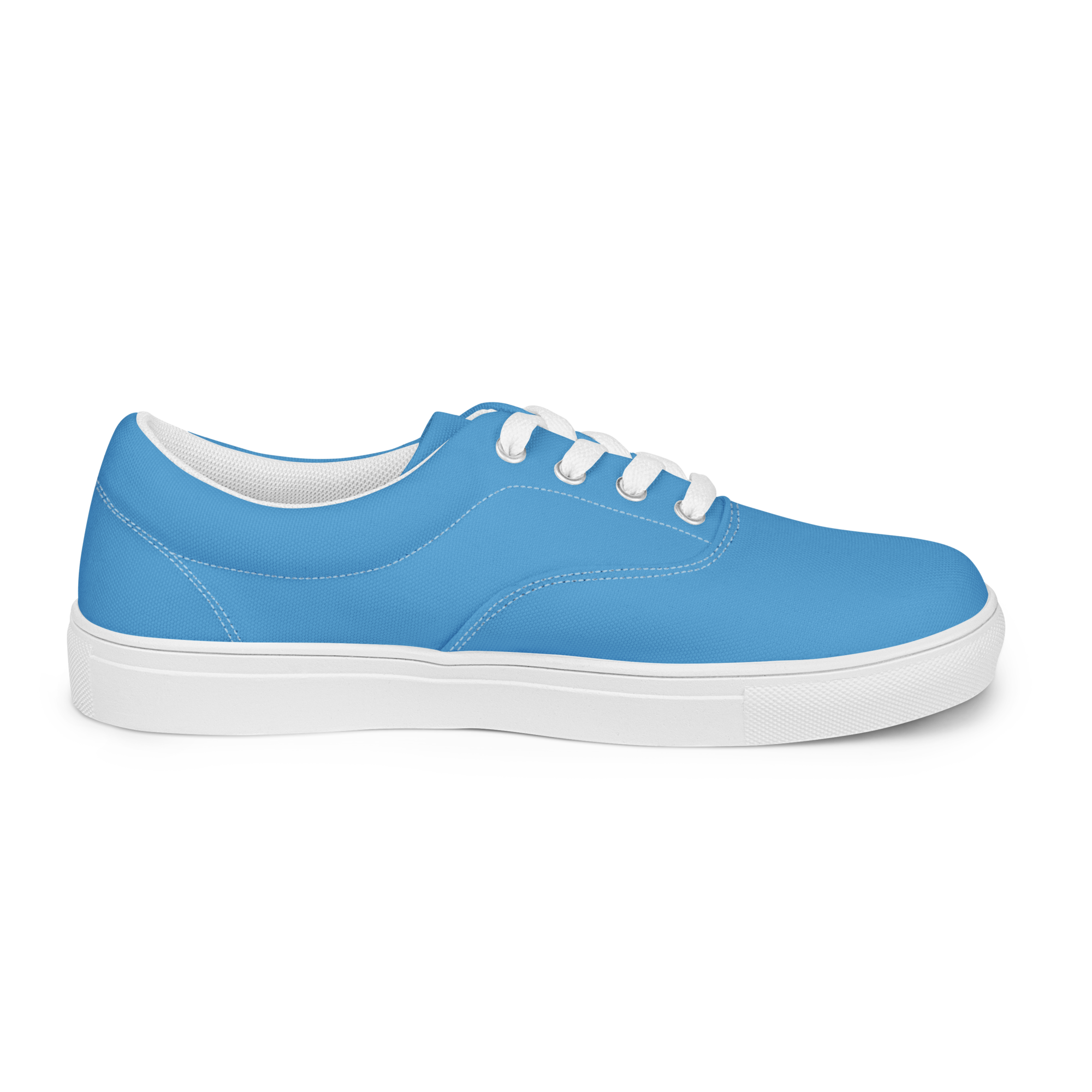 Men’s lace-up canvas shoes - Ocean Blue