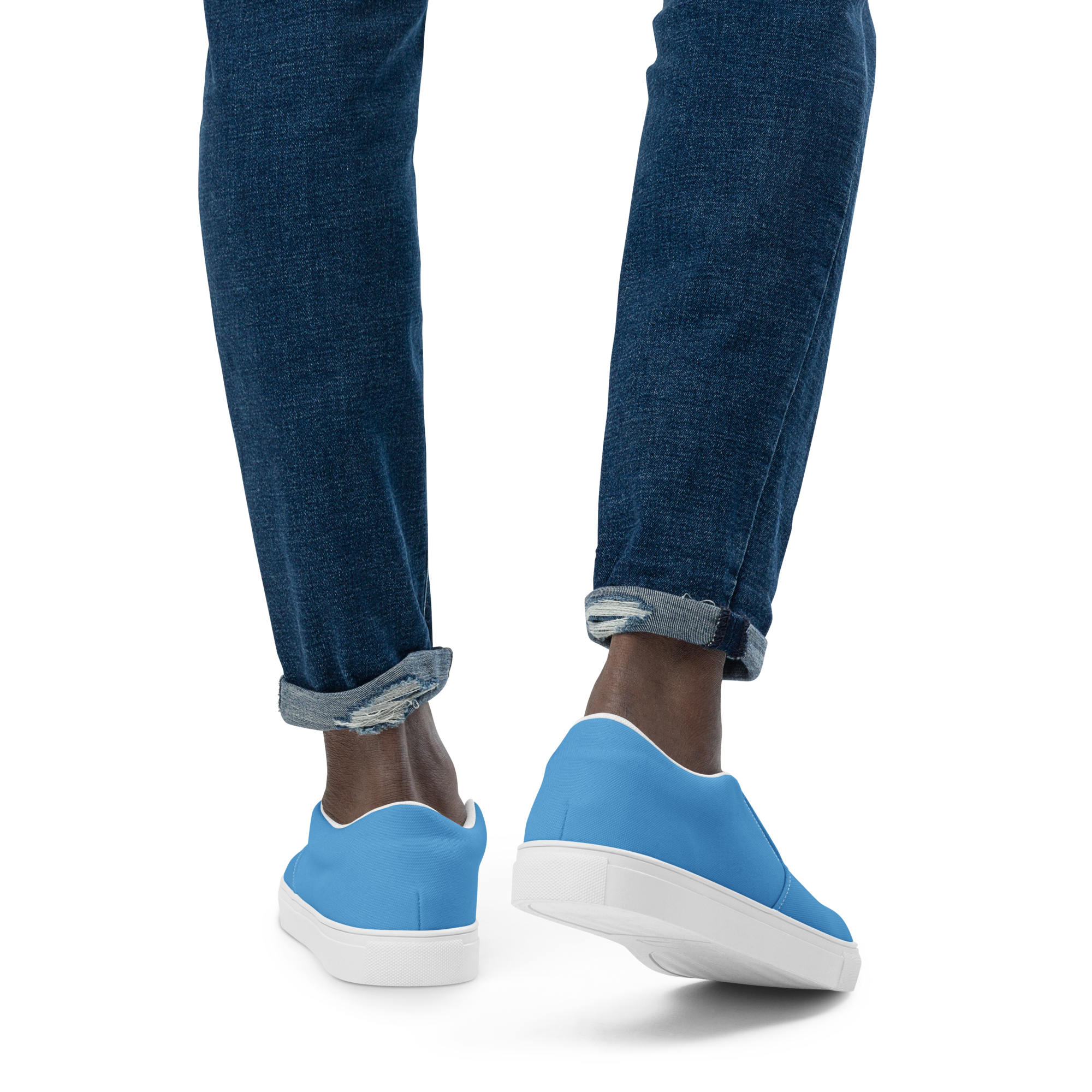 Men’s slip-on canvas shoes - Ocean Blue