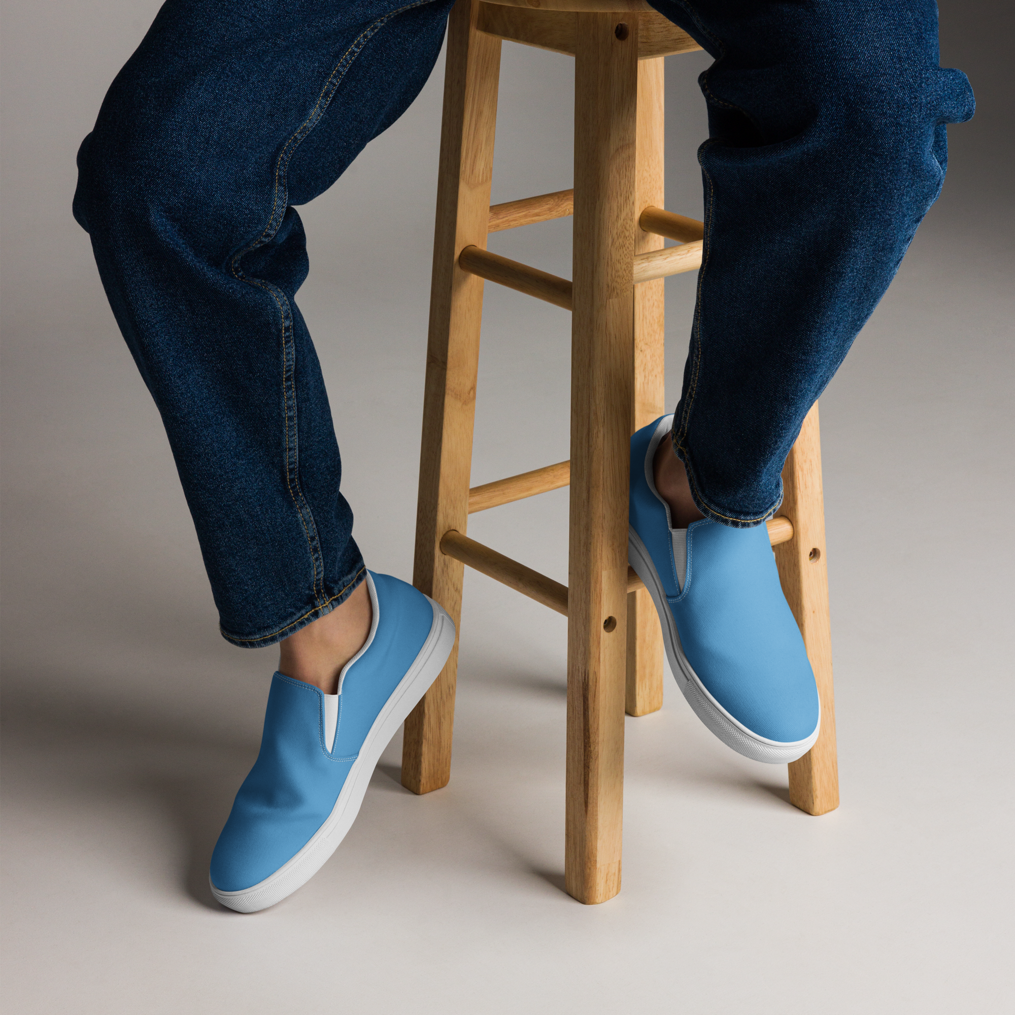 Men’s slip-on canvas shoes - Ocean Blue