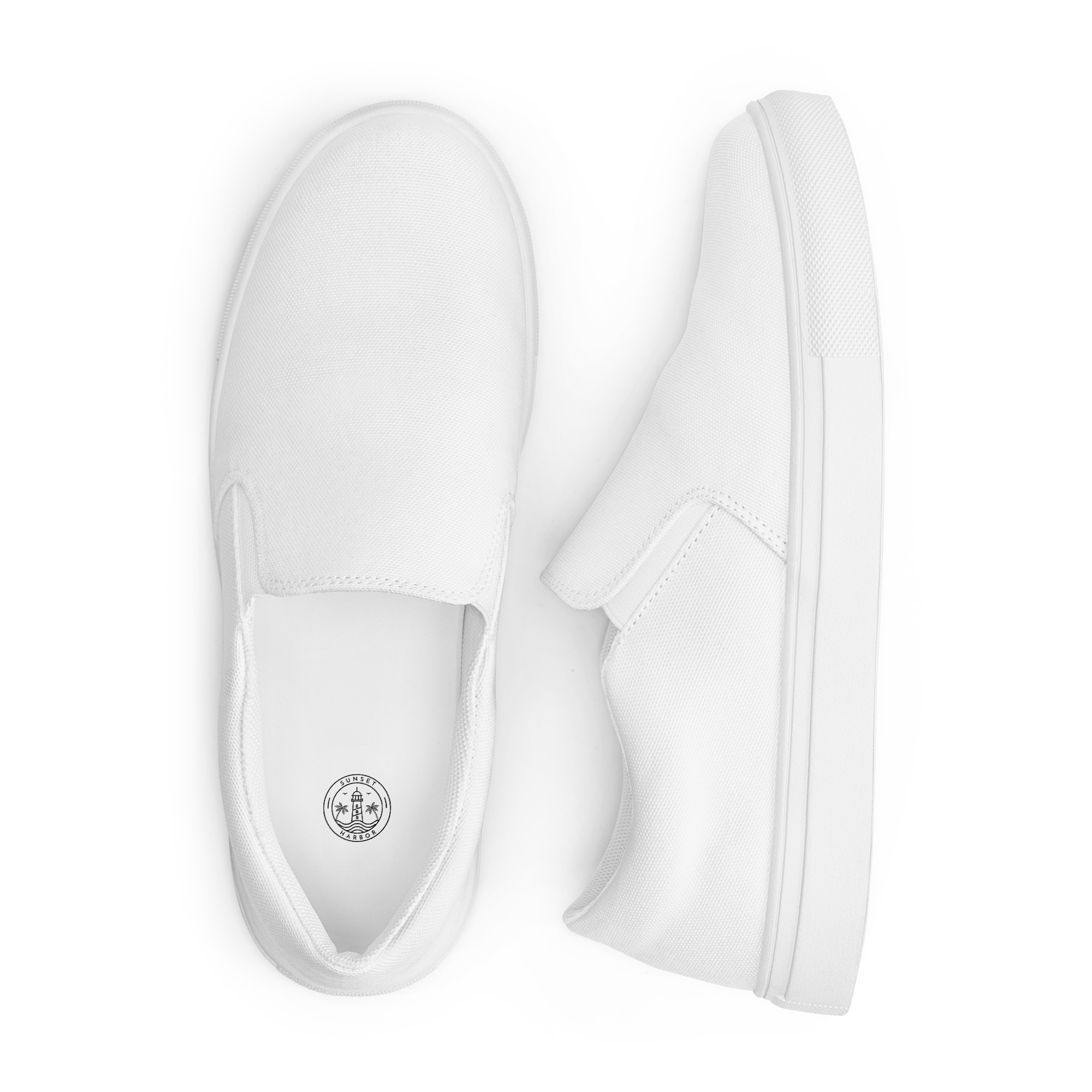 Men’s slip-on canvas shoes - Seashell White