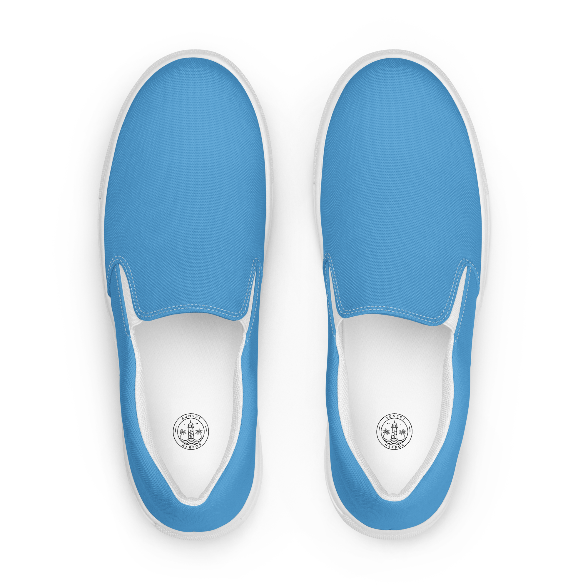 Men’s slip-on canvas shoes - Ocean Blue