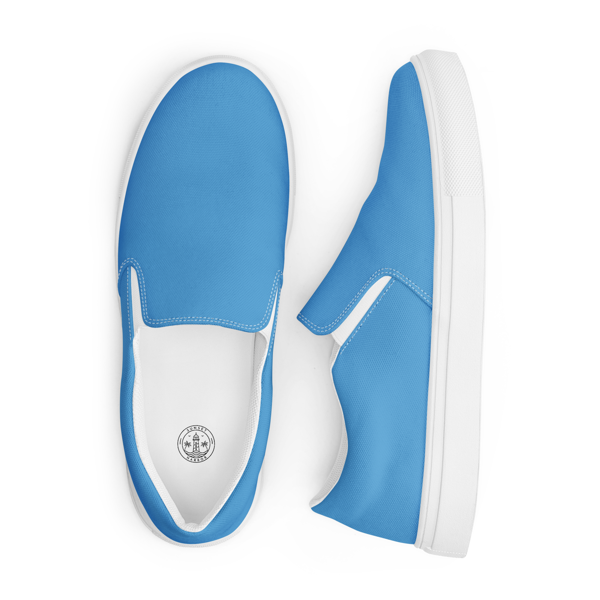 Men’s slip-on canvas shoes - Ocean Blue