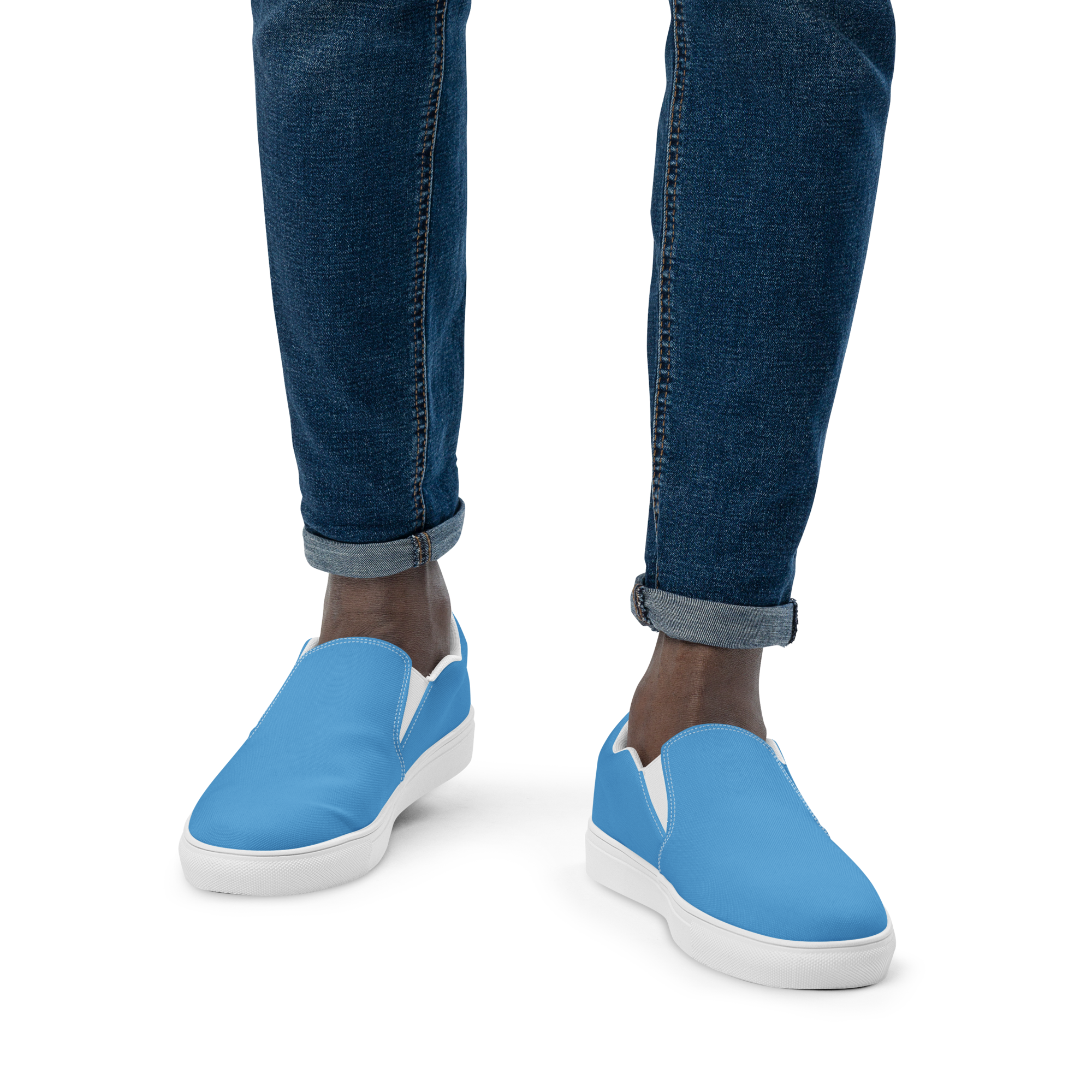 Men’s slip-on canvas shoes - Ocean Blue