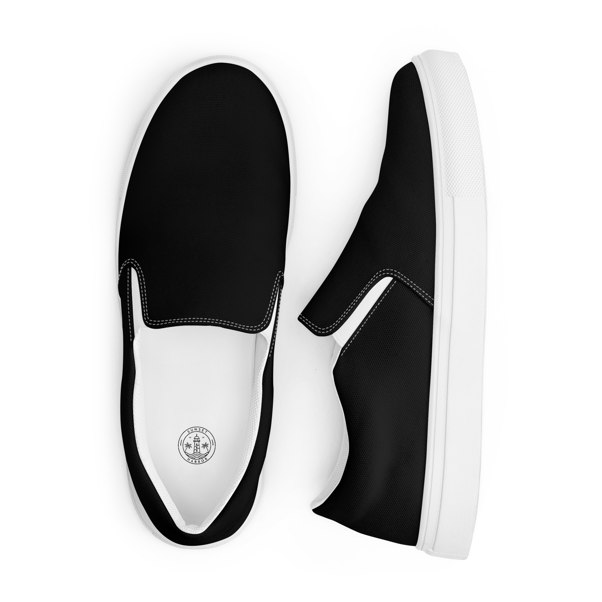 Men’s slip-on canvas shoes - Harbor Black