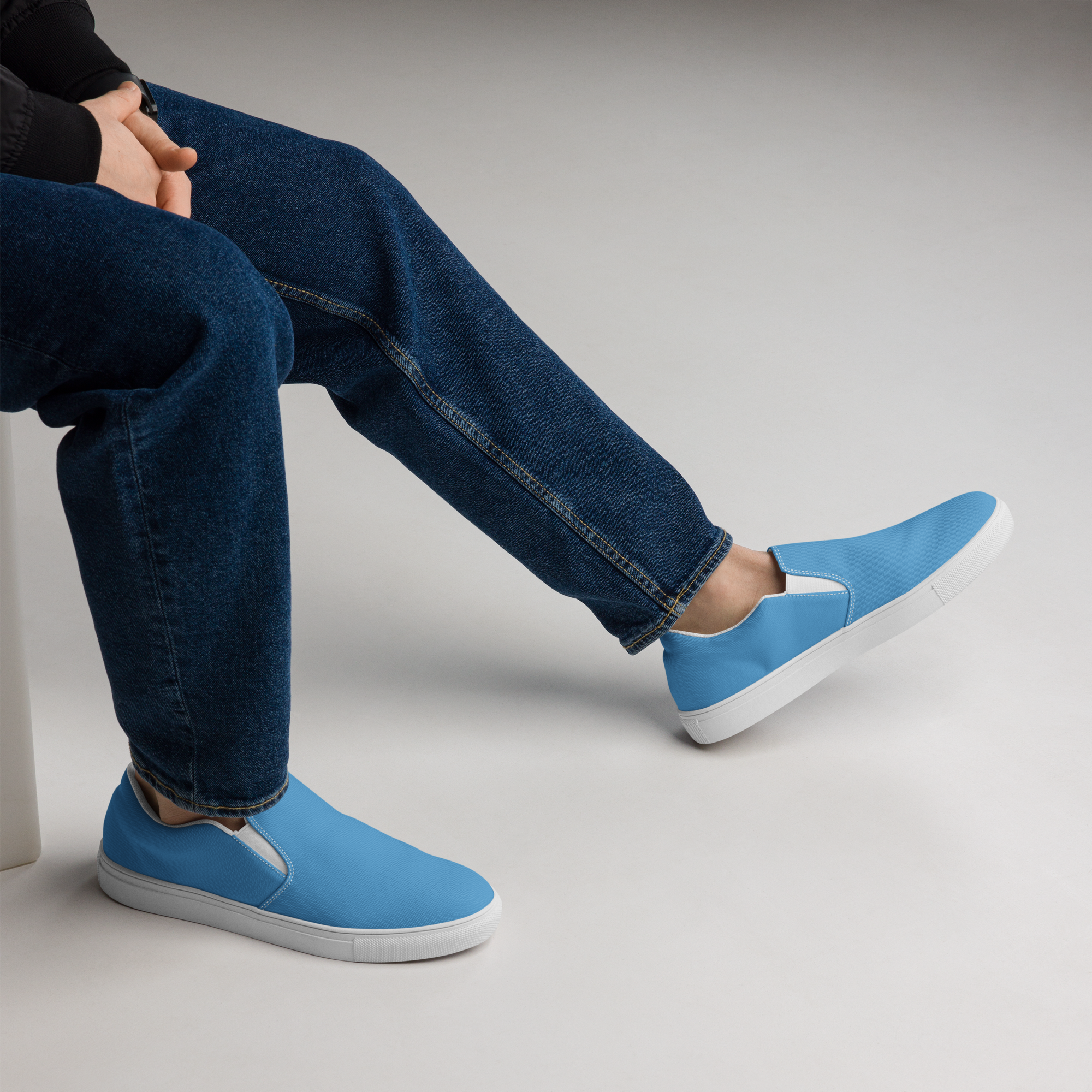 Men’s slip-on canvas shoes - Ocean Blue