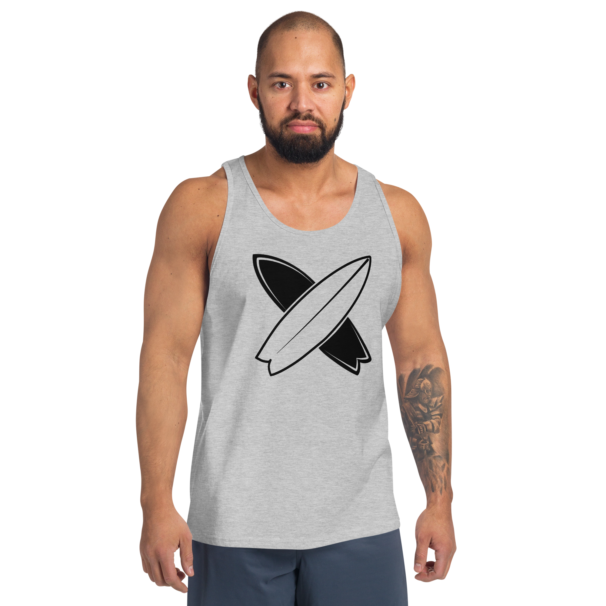 Mens Tank Top - Crossed Surfboards