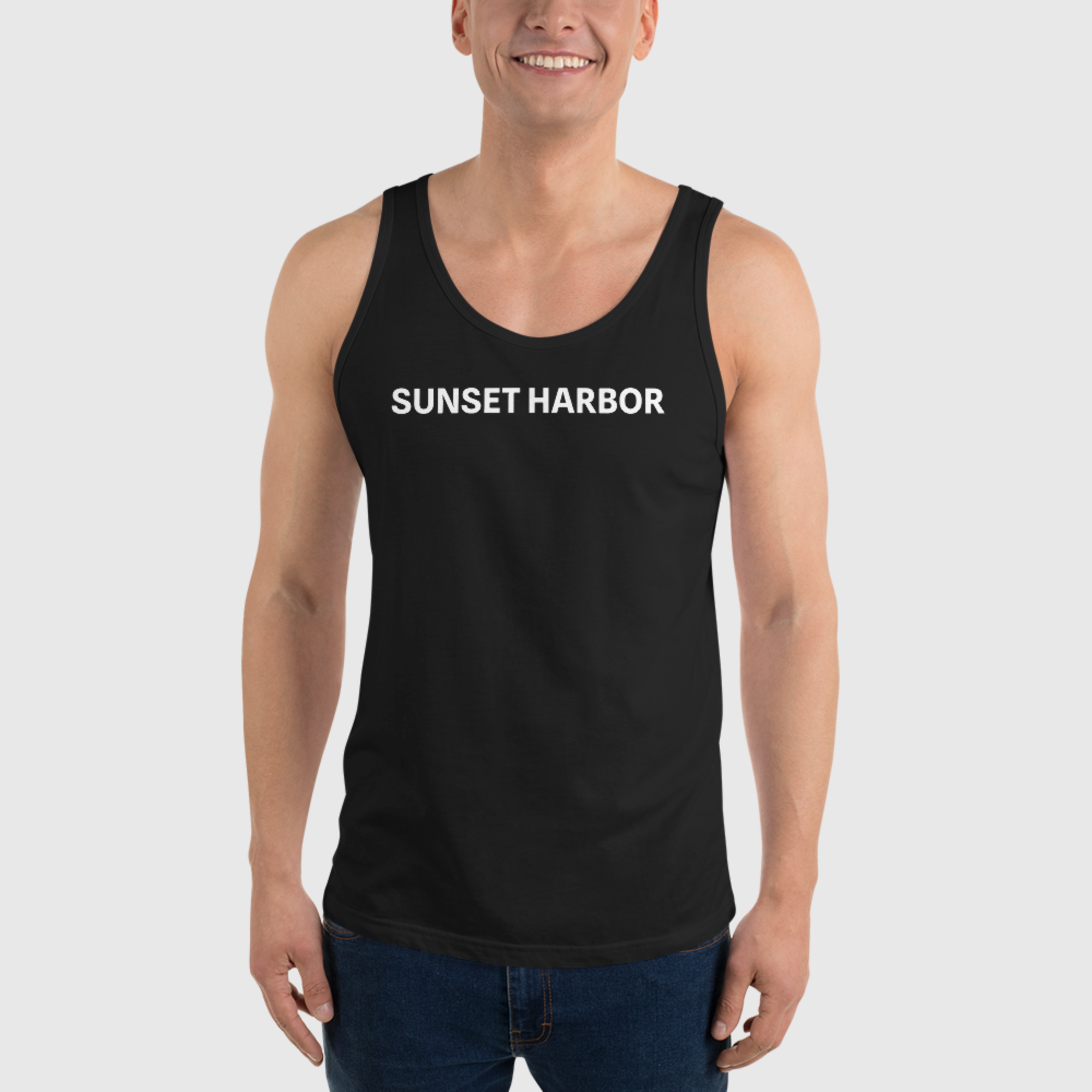 Herren-Tanktop – Sunset Harbor 23