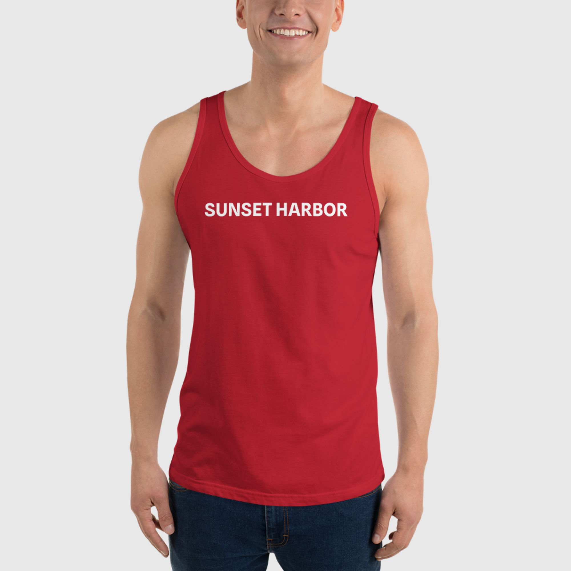 Herren-Tanktop – Sunset Harbor 23