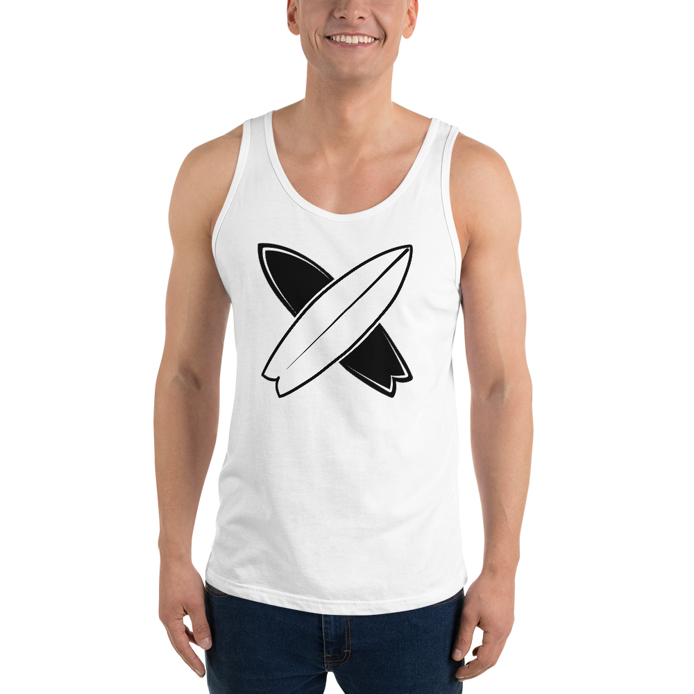 Mens Tank Top - Crossed Surfboards