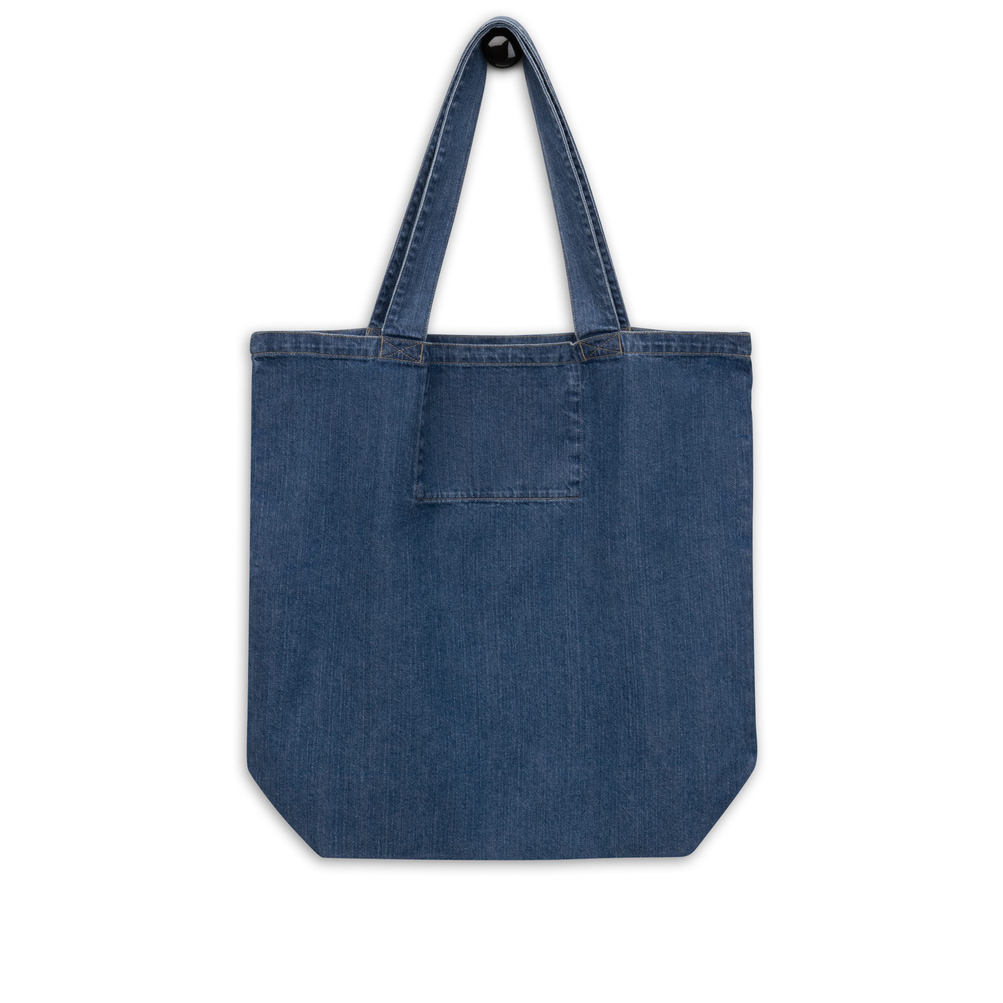 Organic denim tote bag