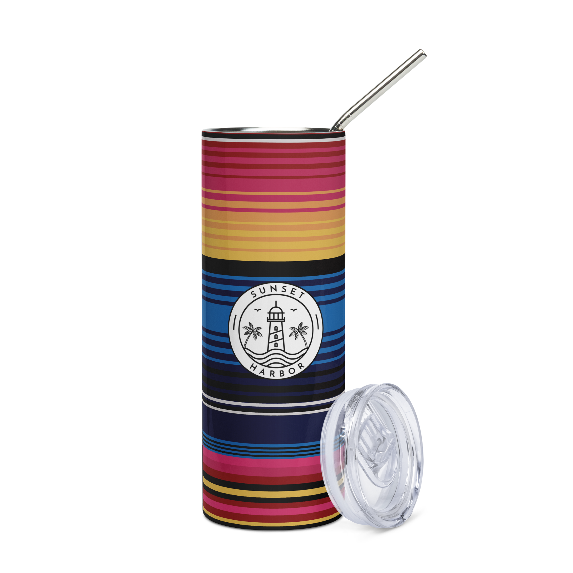 Stainless steel tumbler - Horizon Stripes