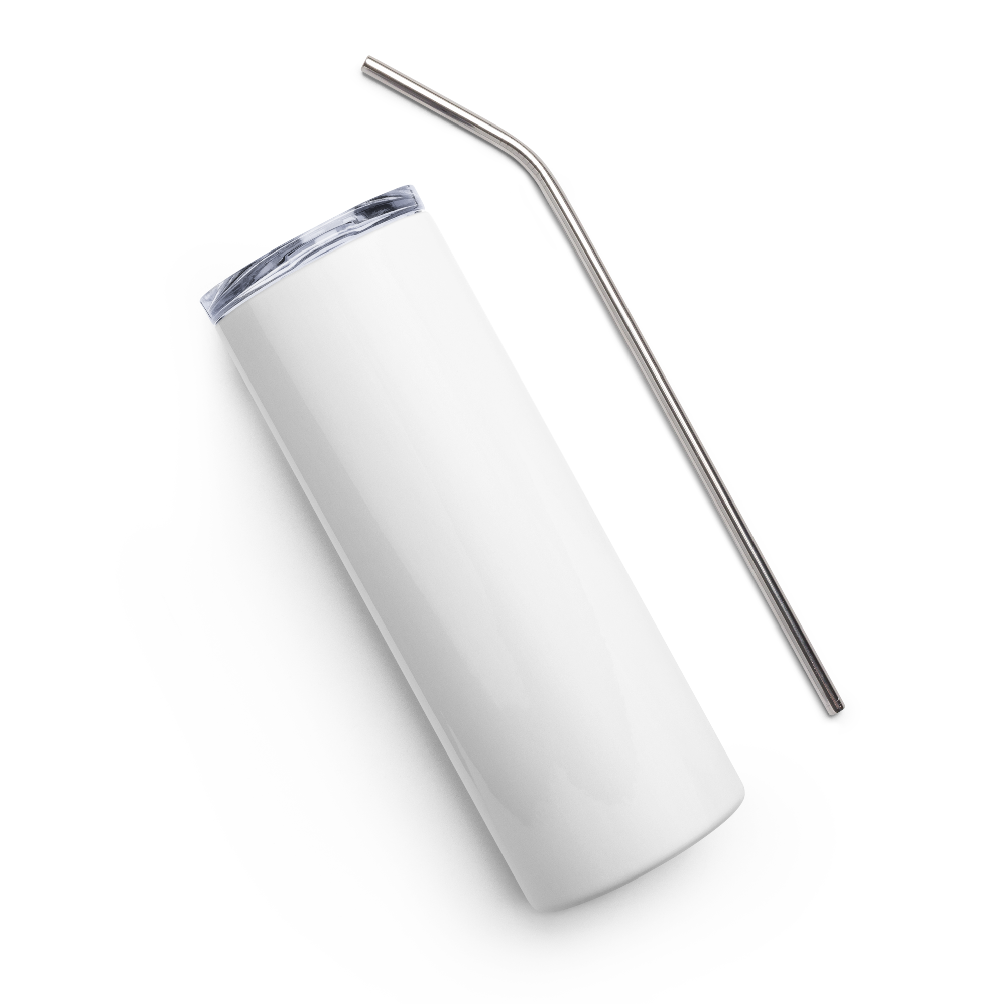 Stainless steel tumbler - Seashell White