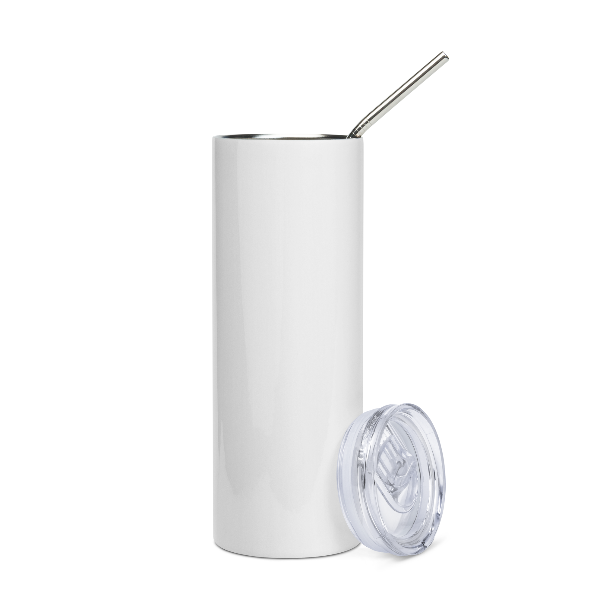 Stainless steel tumbler - Seashell White