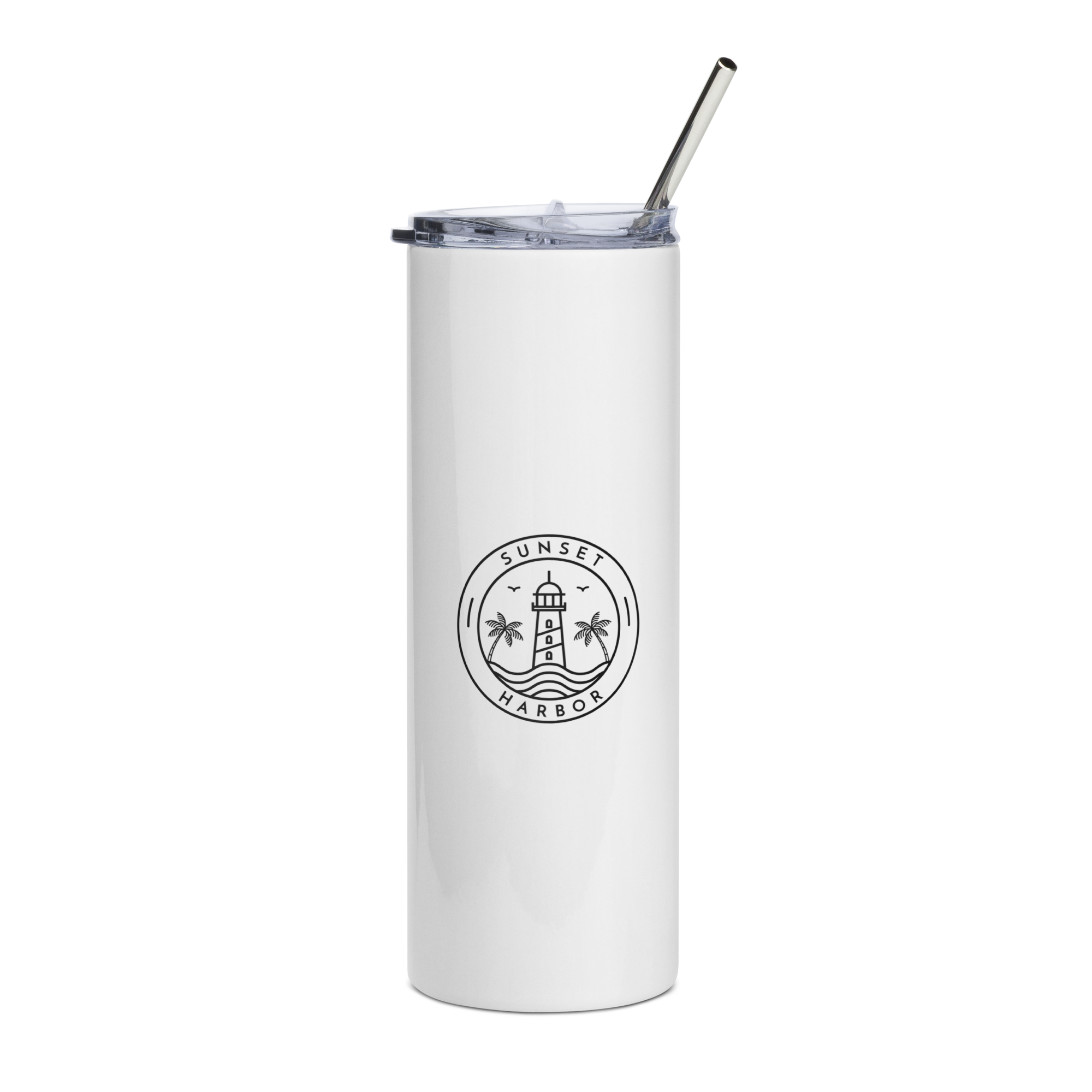 Stainless steel tumbler - Seashell White