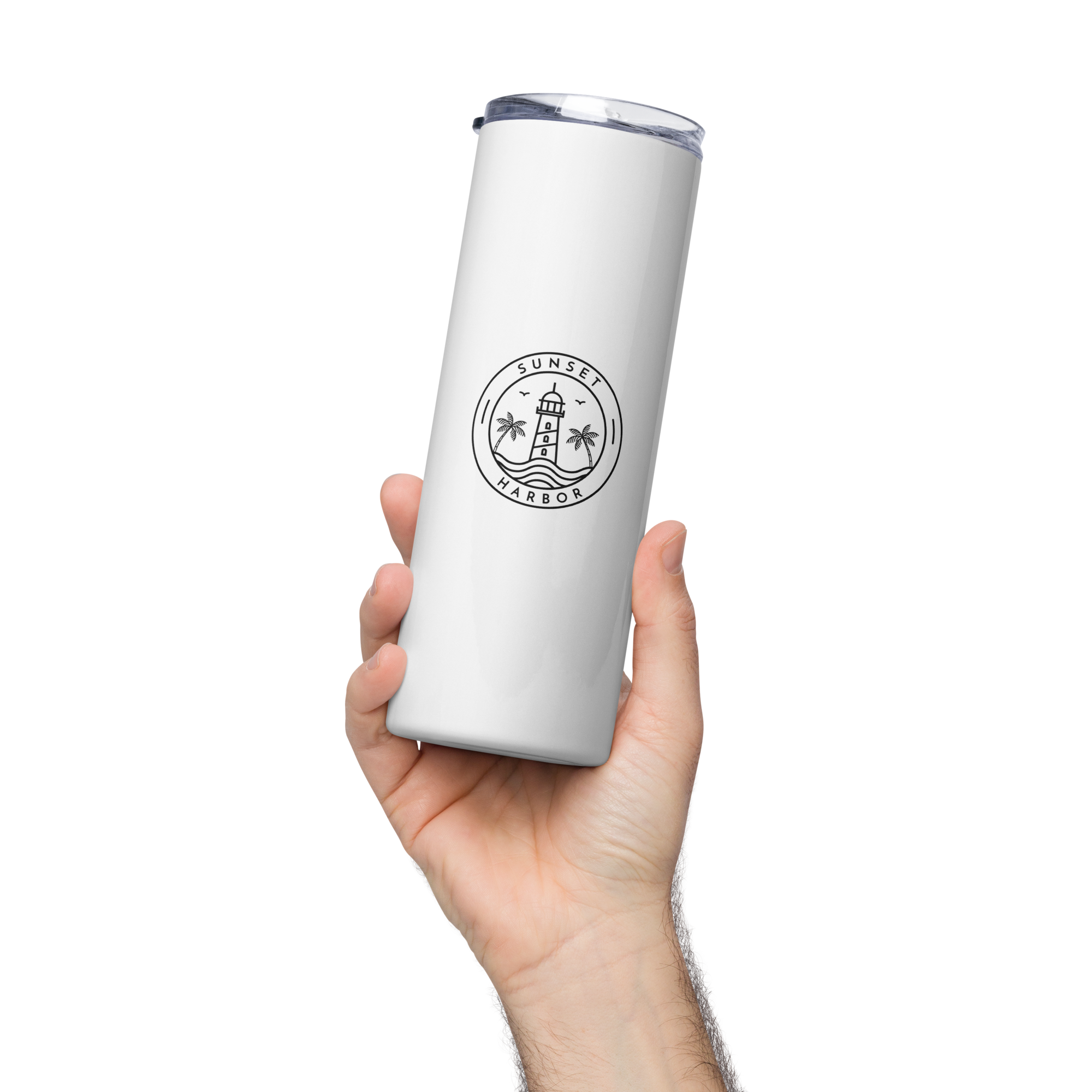 Stainless steel tumbler - Seashell White