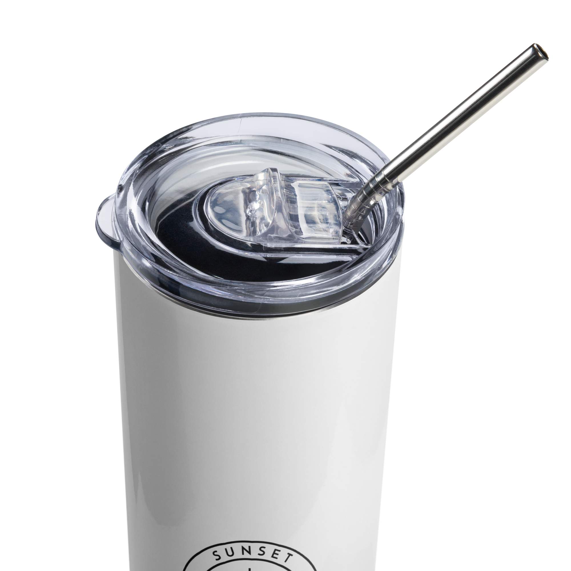 Stainless steel tumbler - Seashell White