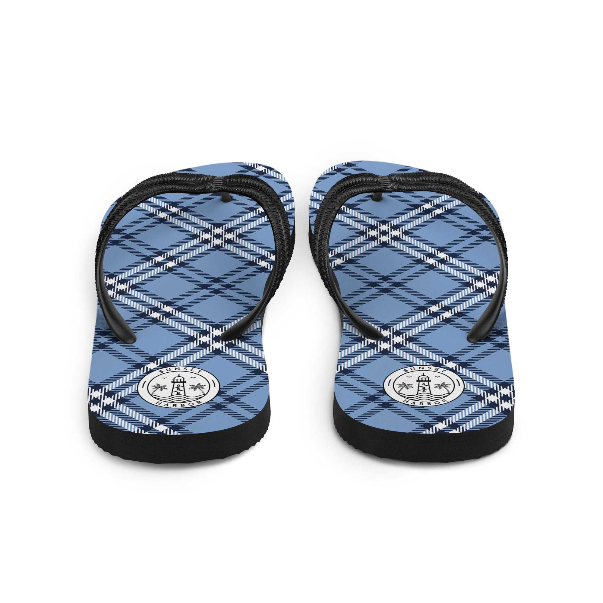 Flip-Flops - Coastal Plaid