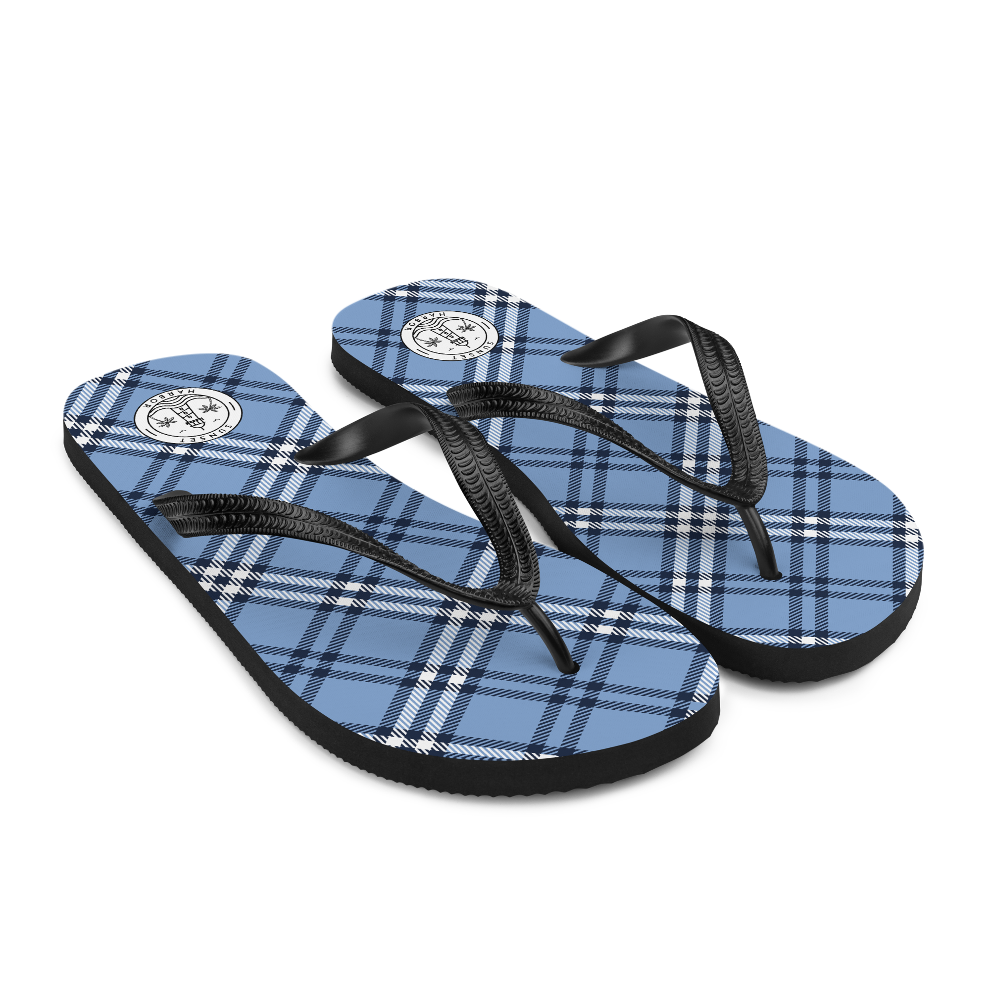 Flip-Flops - Coastal Plaid