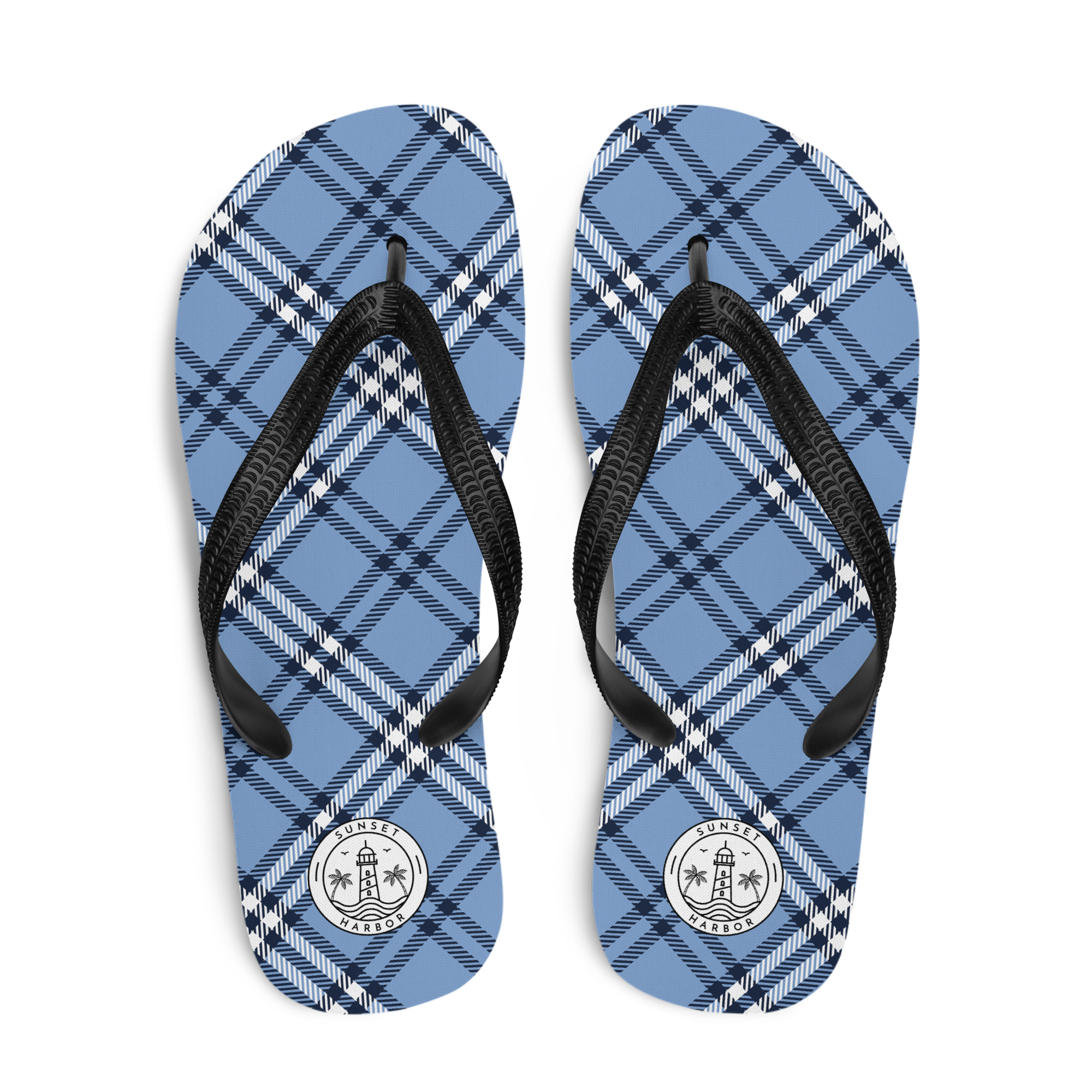 Flip-Flops - Coastal Plaid