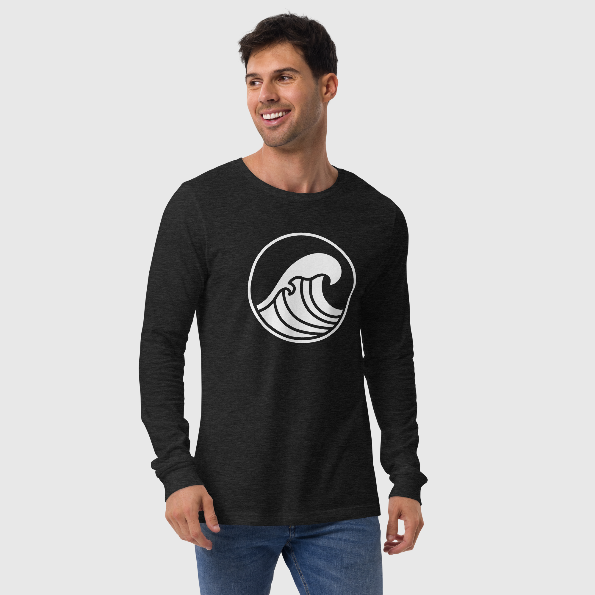 Langarm-T-Shirt für Herren – Wave